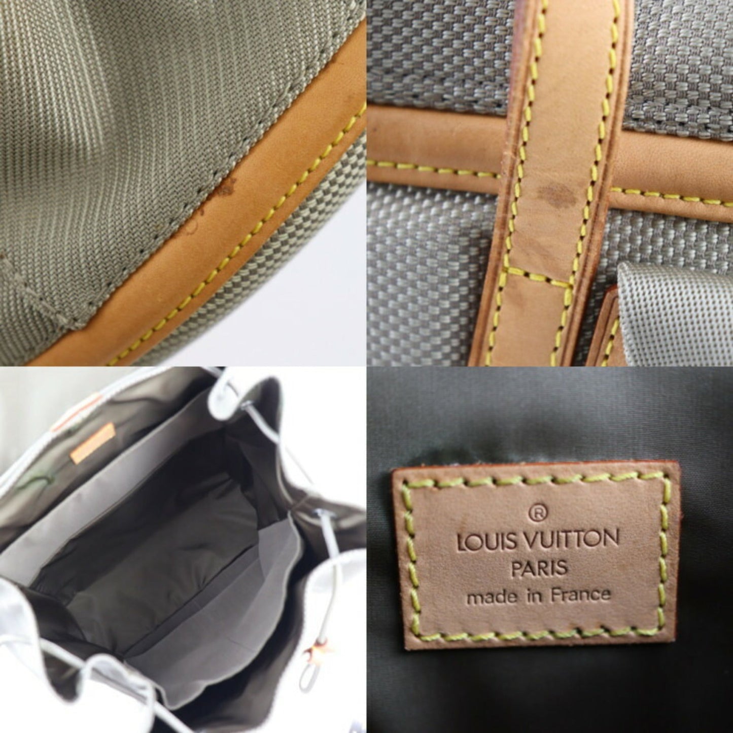 Louis Vuitton Sable Leather Backpack Handbag