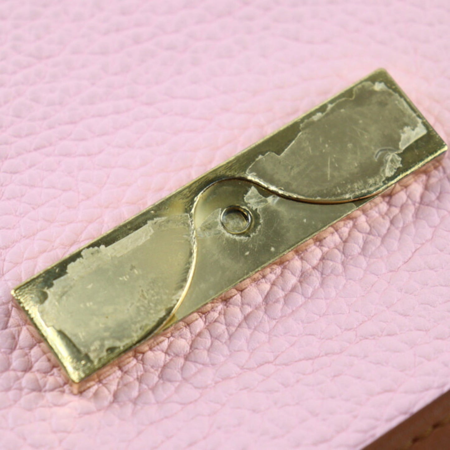 Louis Vuitton Brown Pink Clutch Bag Handbag Shoulder Bag