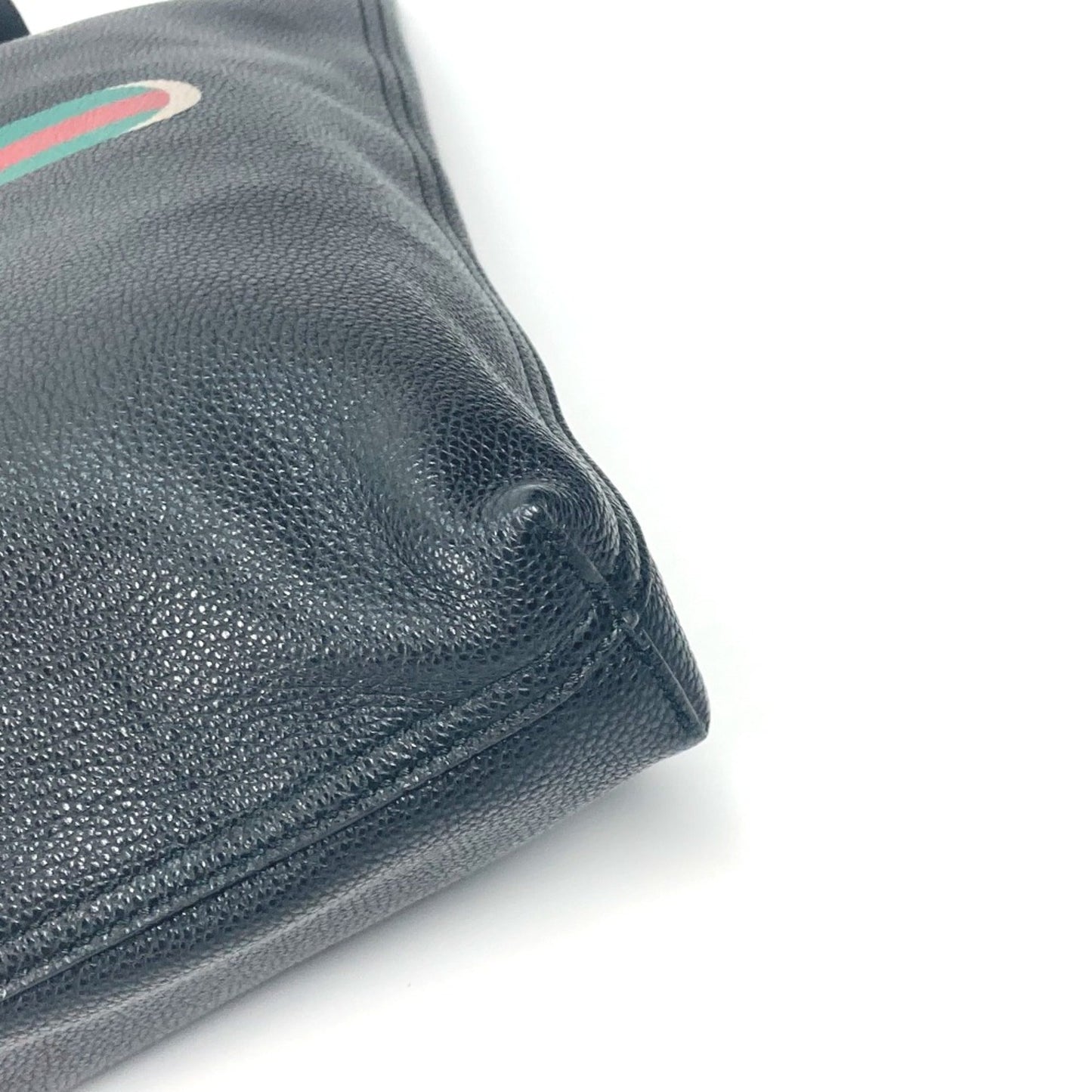 Gucci Black Leather Tote Bag