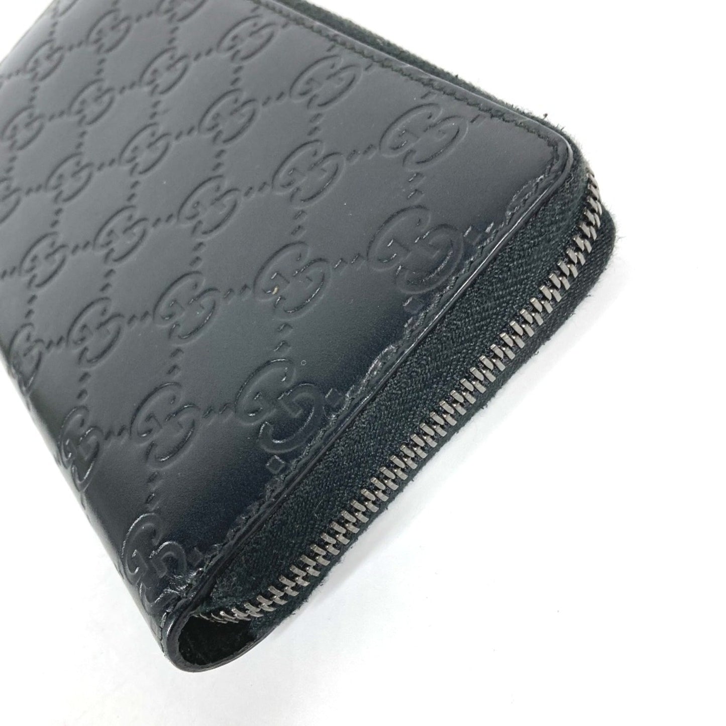 Gucci Black Leather Long Wallet (Bi-Fold)