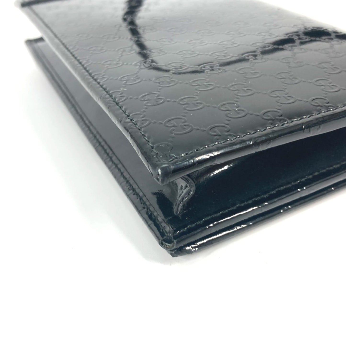 Gucci Black Patent Leather Shoulder Bag