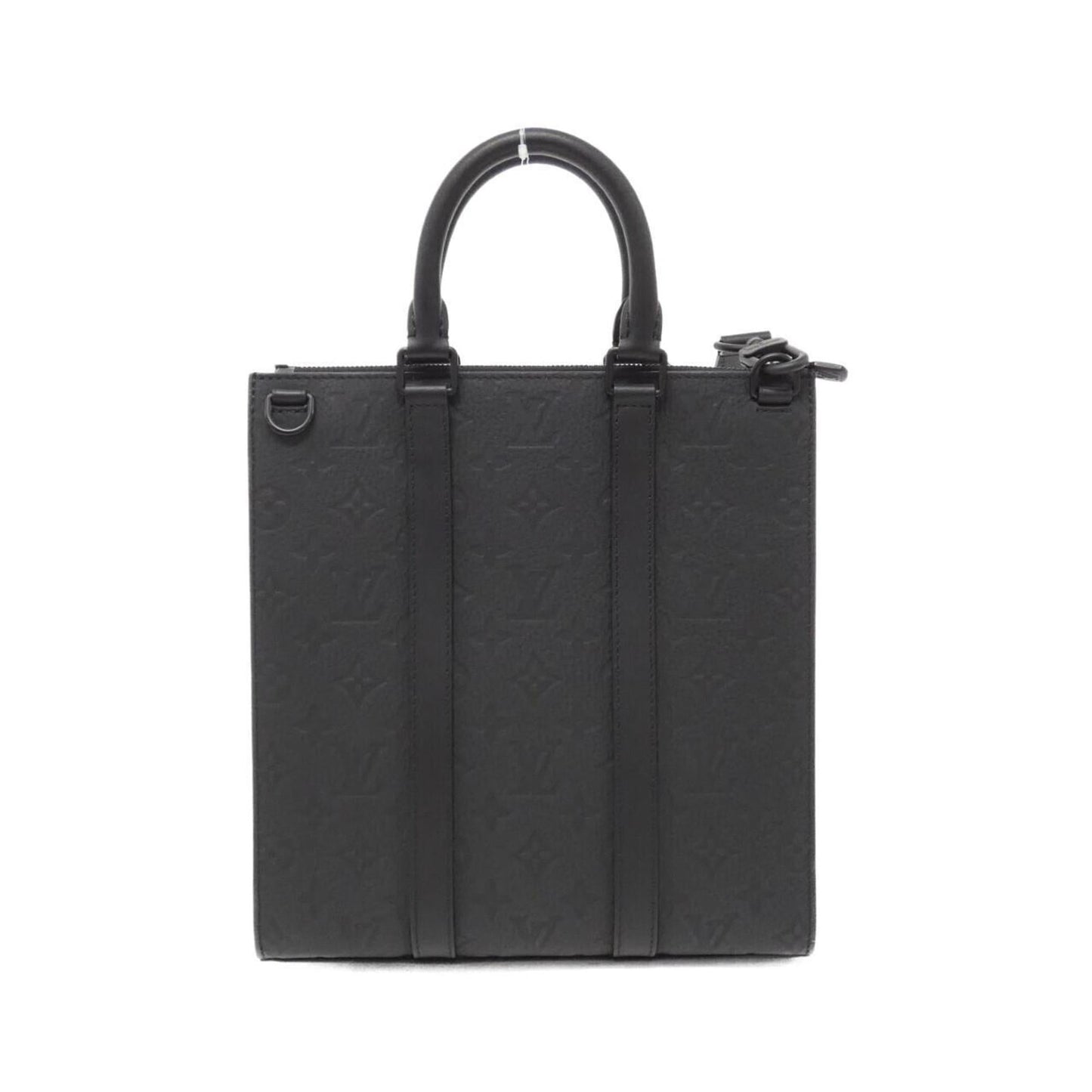 Louis Vuitton Black Leather Handbag Shoulder Bag