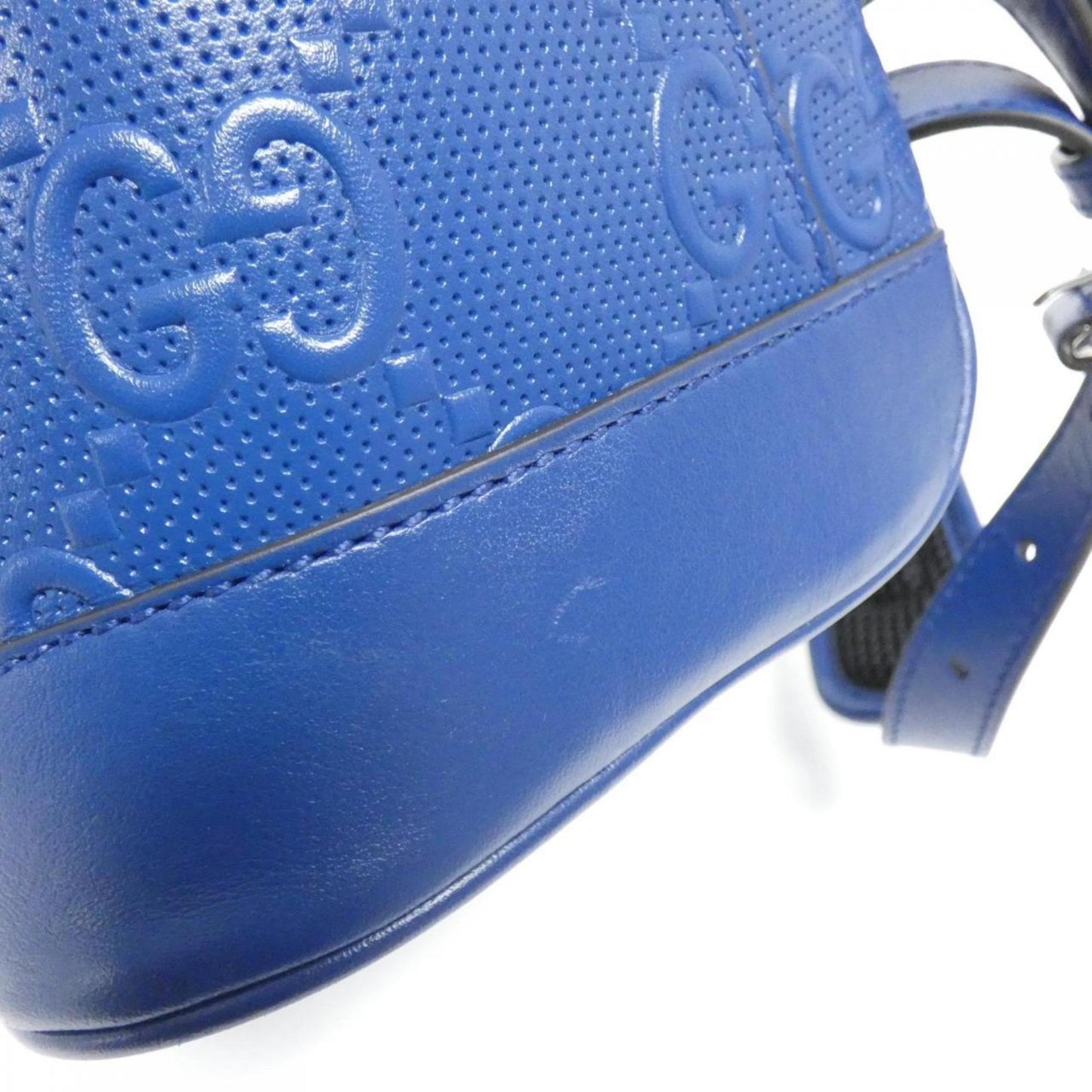 Gucci Blue Leather Backpack