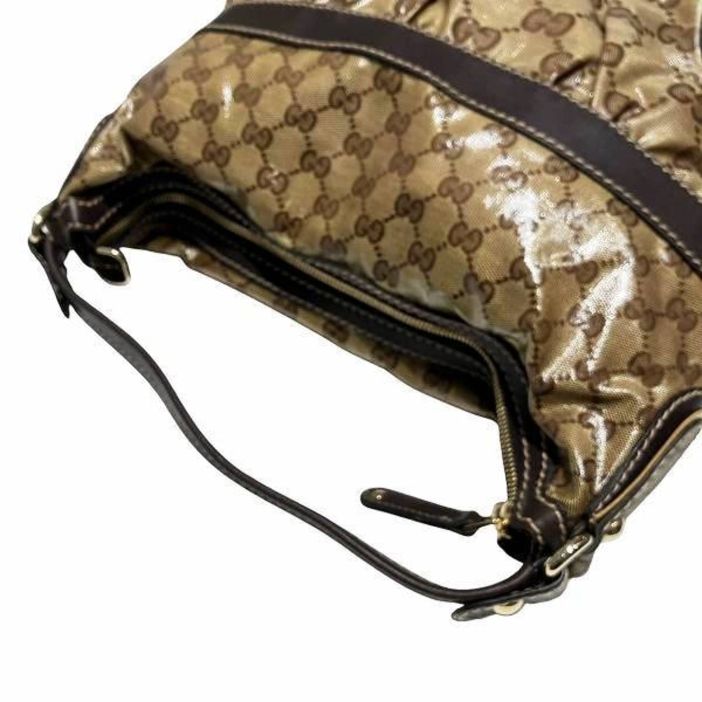 Gucci Brown Pvc Leather Shoulder Bag