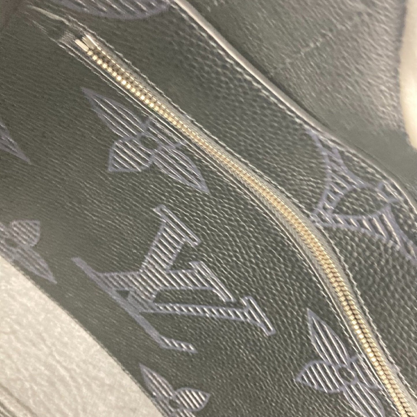 Louis Vuitton Black Leather Shoulder Bag Tote Bag