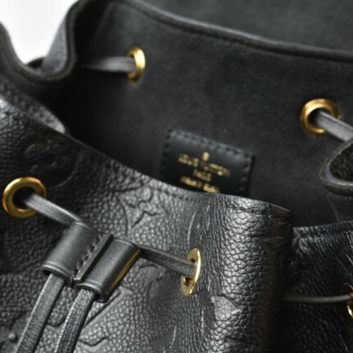 Louis Vuitton Black Monogram Empreinte Leather Backpack