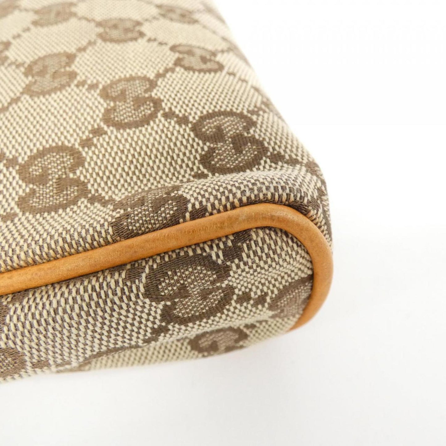 Gucci Gg Canvas Beige Orange Gg Canvas Shoulder Bag