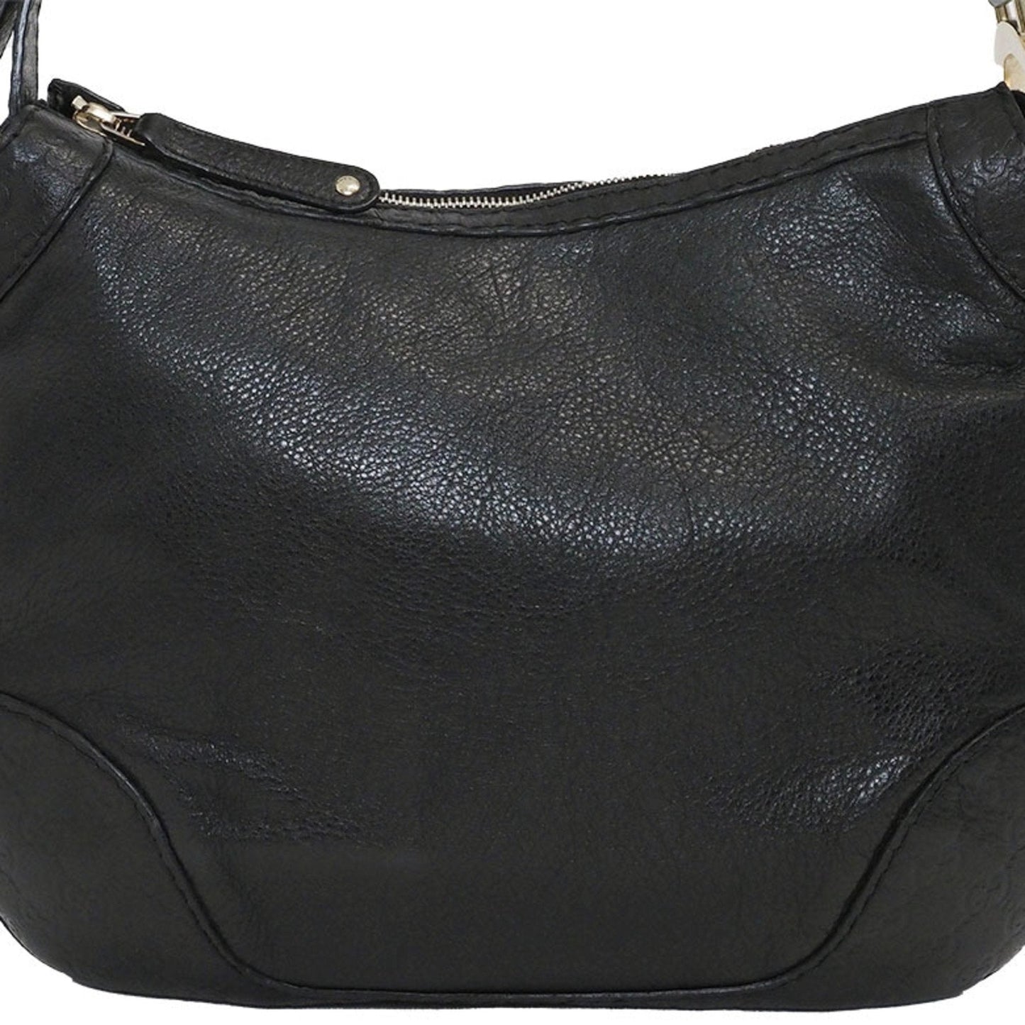 Gucci Black Leather Shoulder Bag