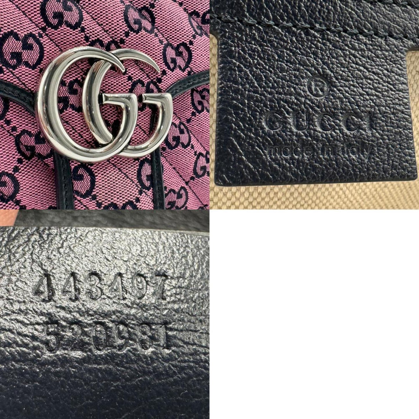 Gucci Black Gg Canvas Shoulder Bag