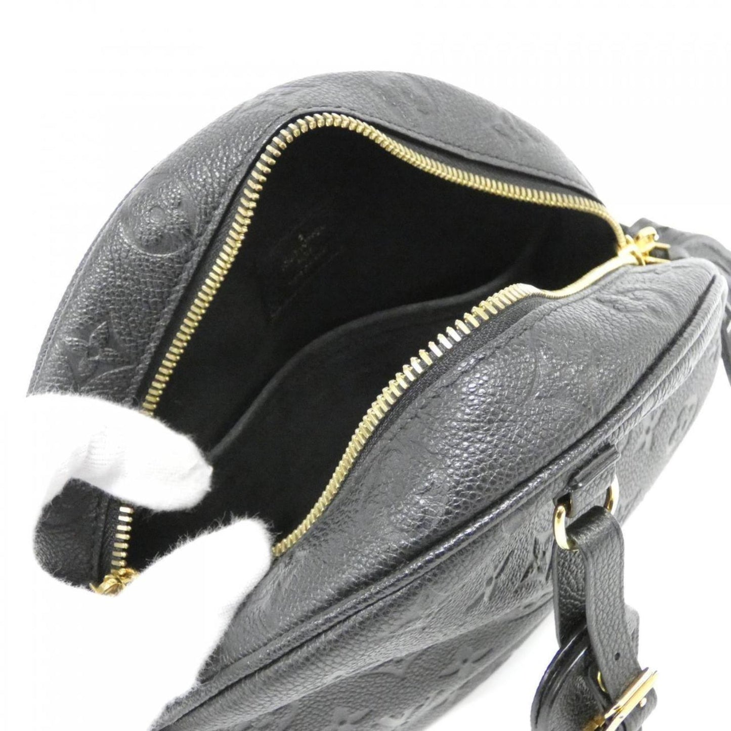 Louis Vuitton Black Leather Shoulder Bag