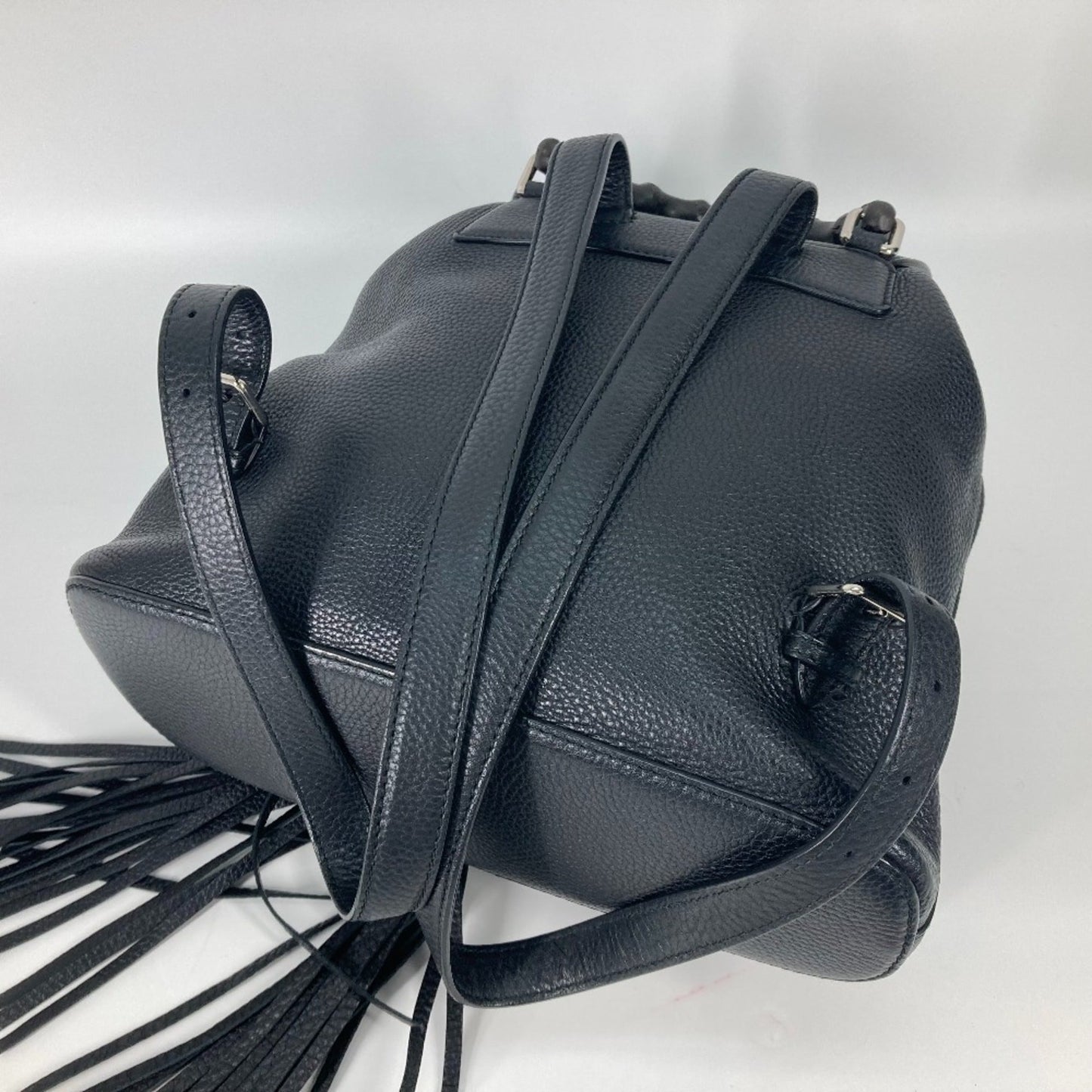 Gucci Black Leather Backpack