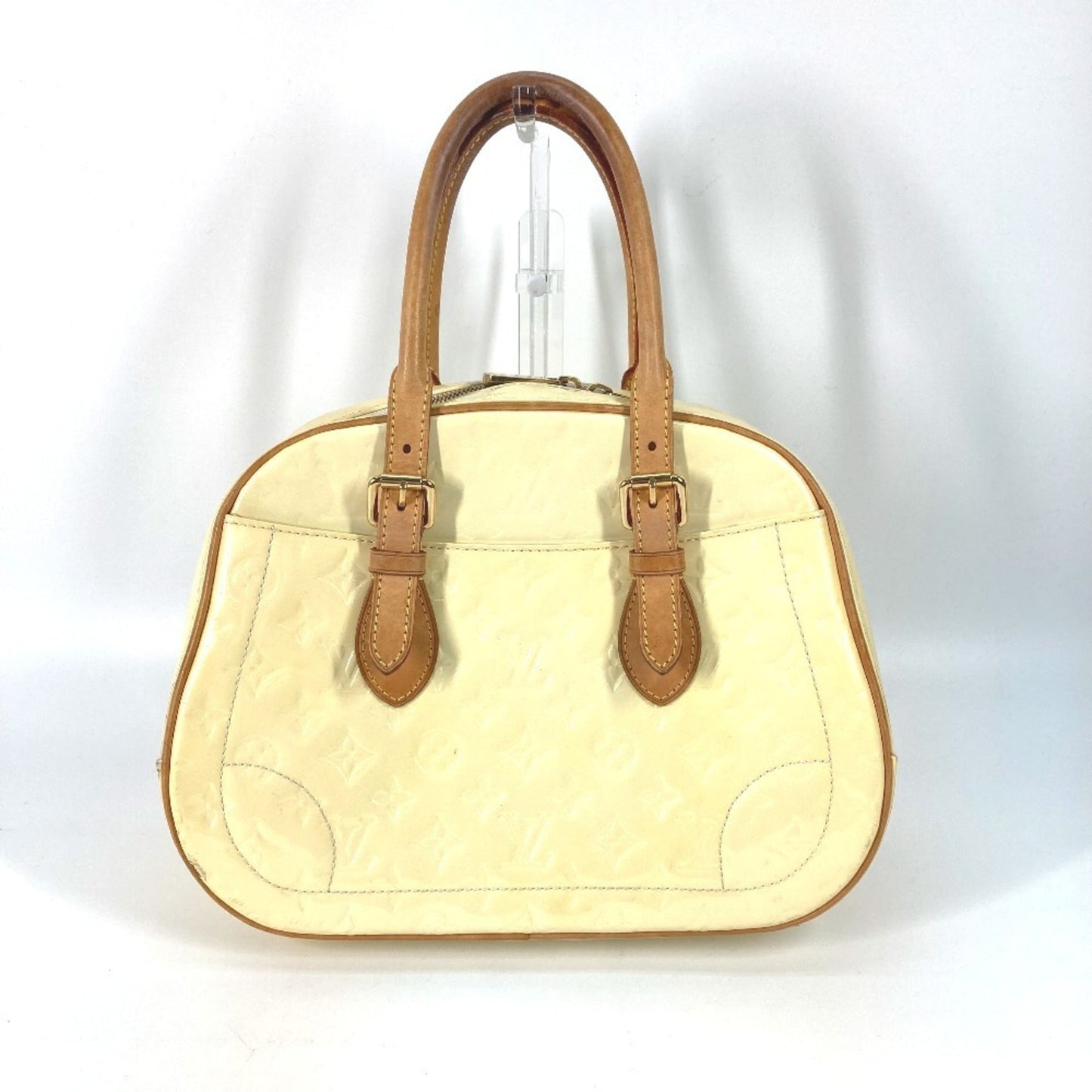 Louis Vuitton Pearl White Monogram Vernis Handbag Shoulder Bag ()