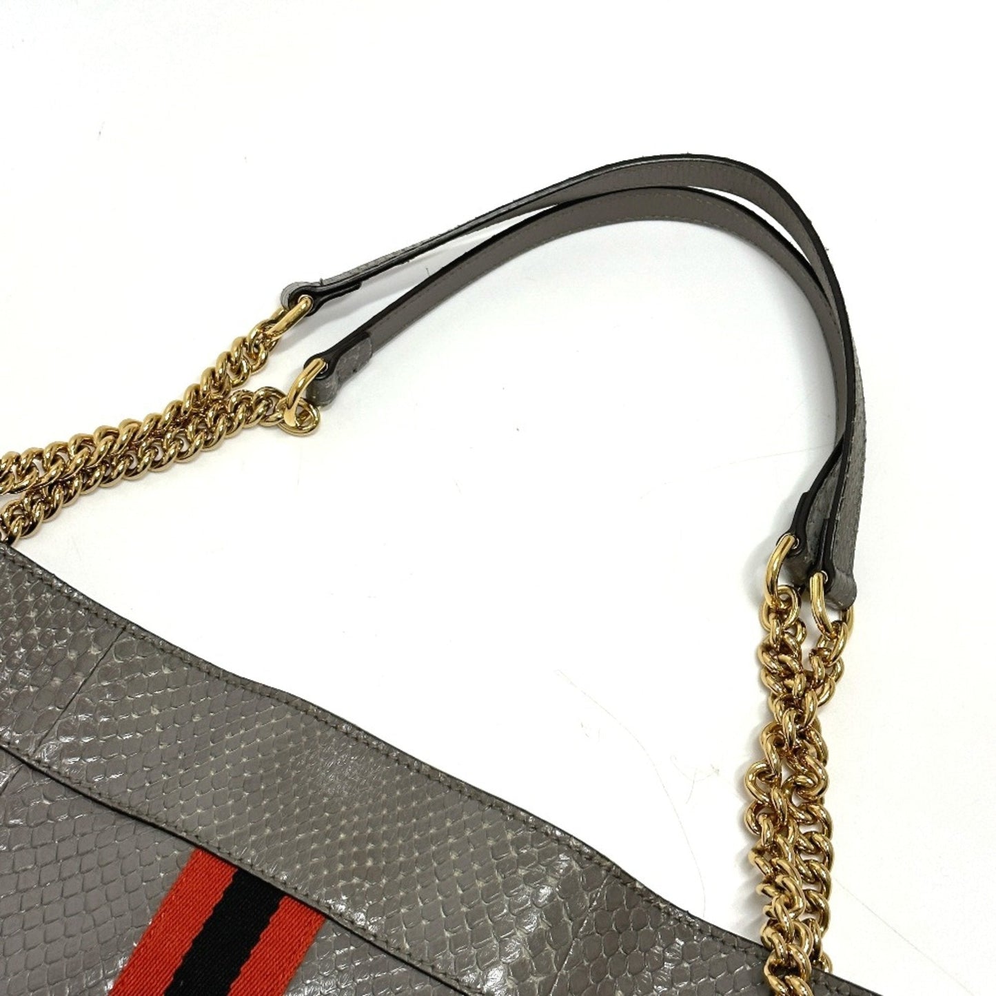 Gucci Gray Leather Tote Bag