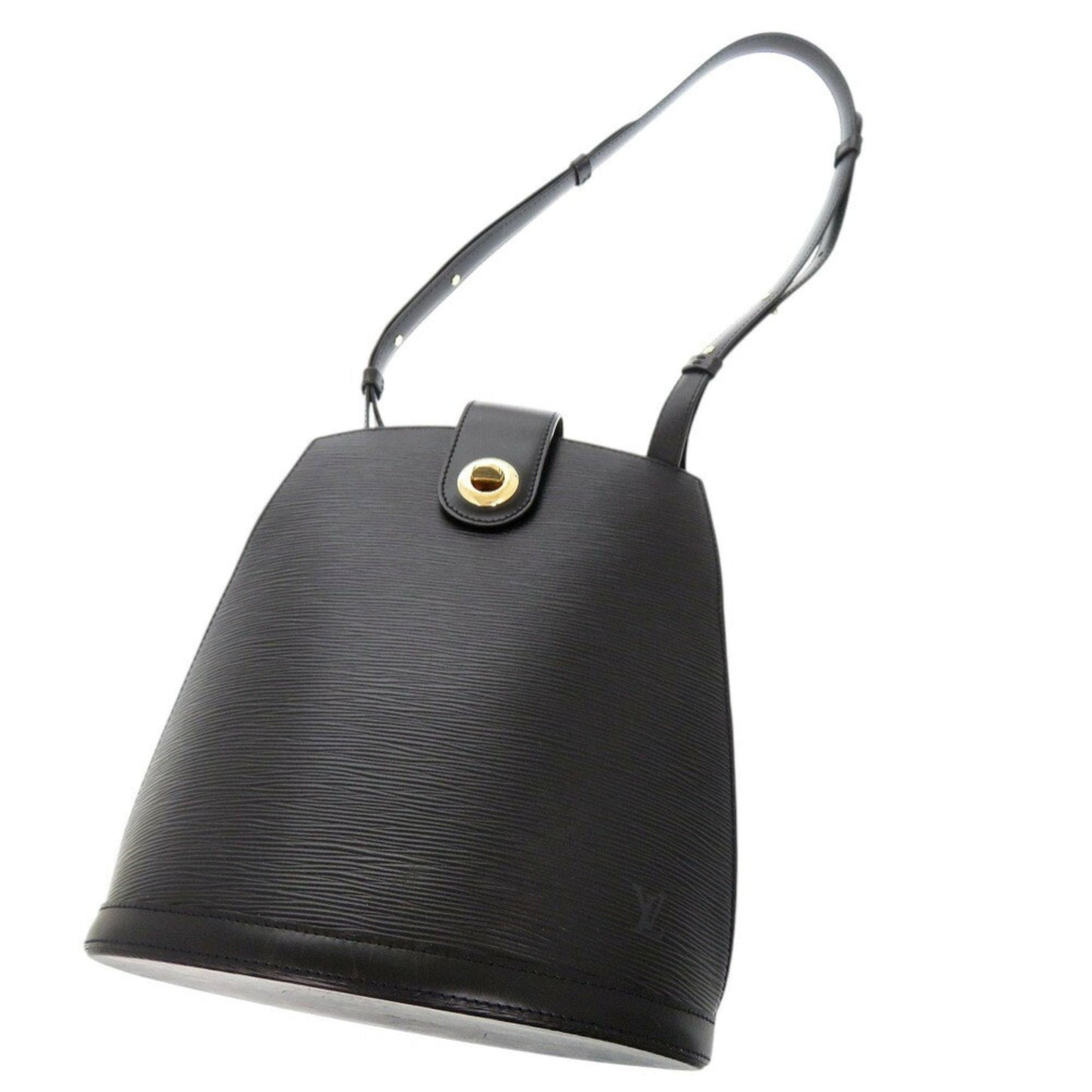 Louis Vuitton Black Noir Epi Leather Shoulder Bag