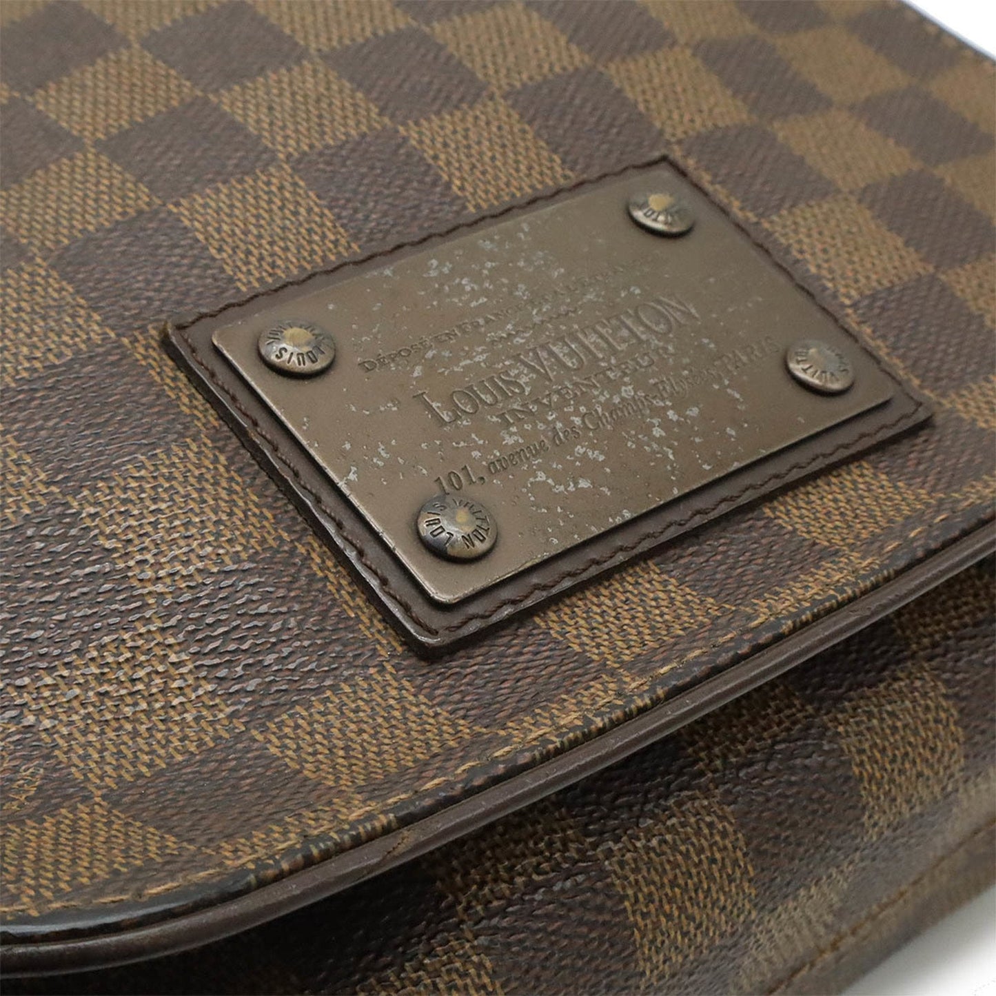 Louis Vuitton Brown Pvc Shoulder Bag