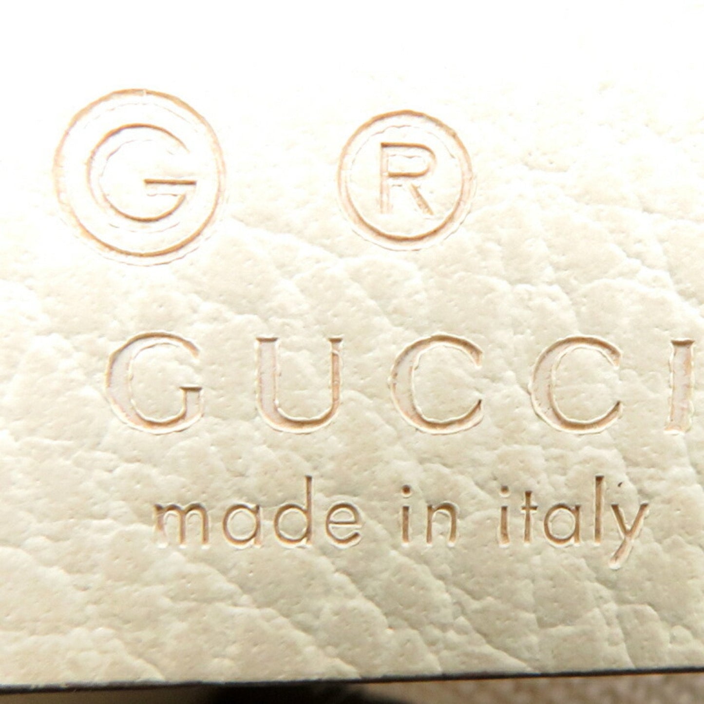 Gucci Beige White Leather Gg Canvas Shoulder Bag