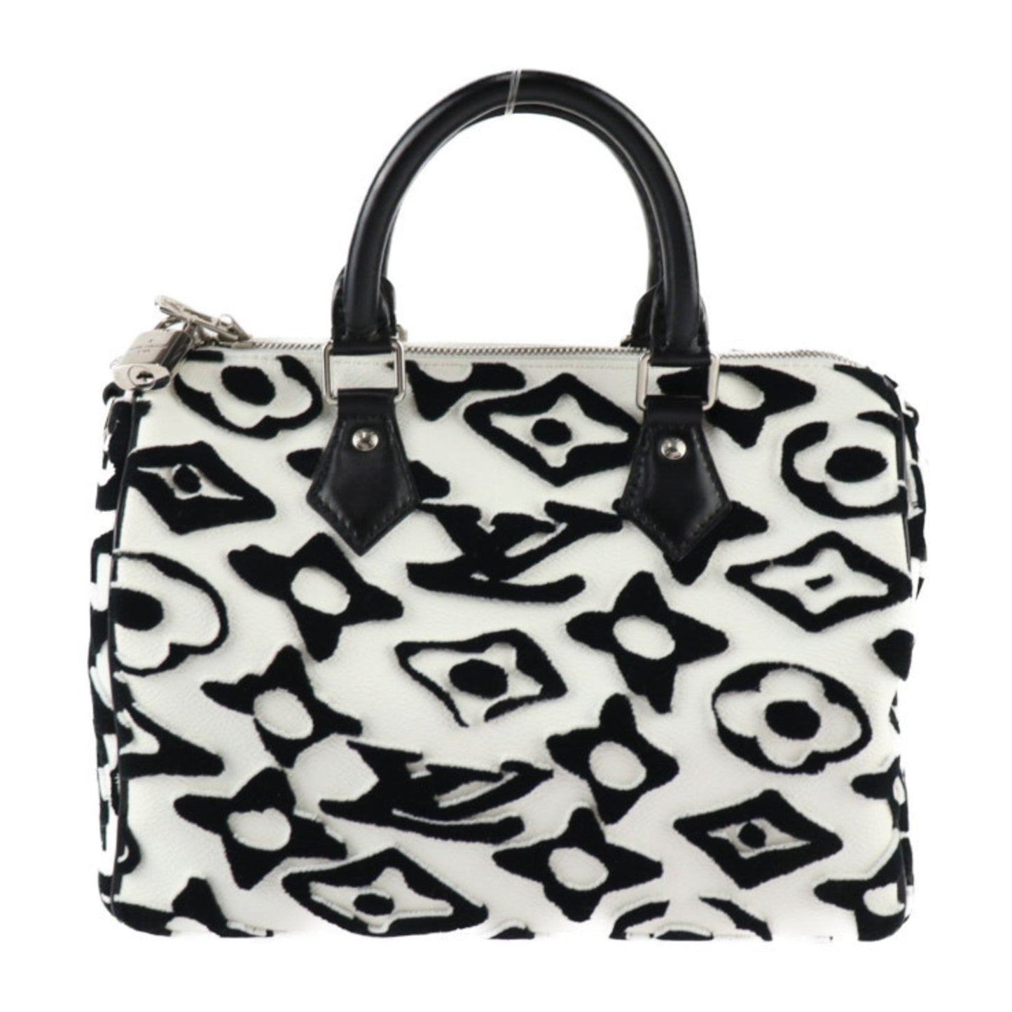 Louis Vuitton Black Monogram White Monogram Handbag Shoulder Bag Tote Bag
