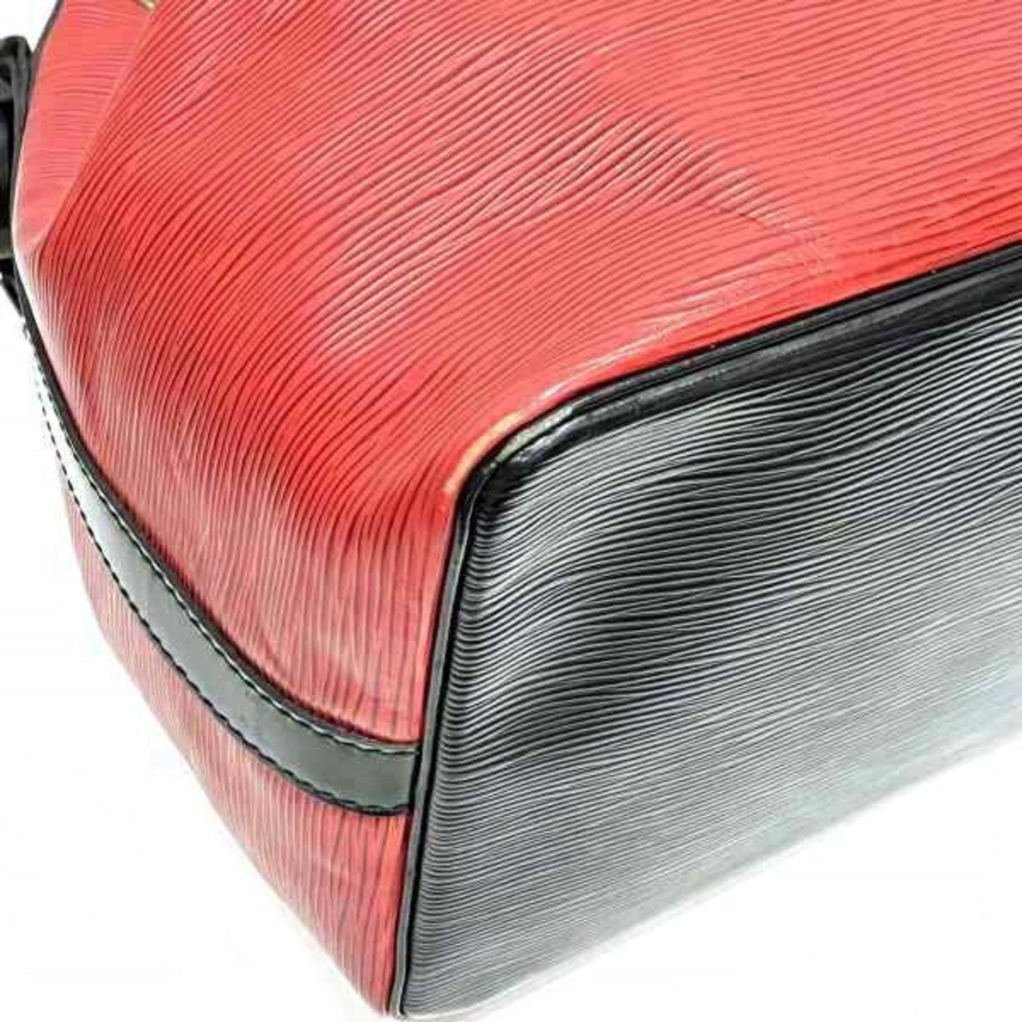Louis Vuitton Epi Castilian Red Noir Epi Leather Shoulder Bag