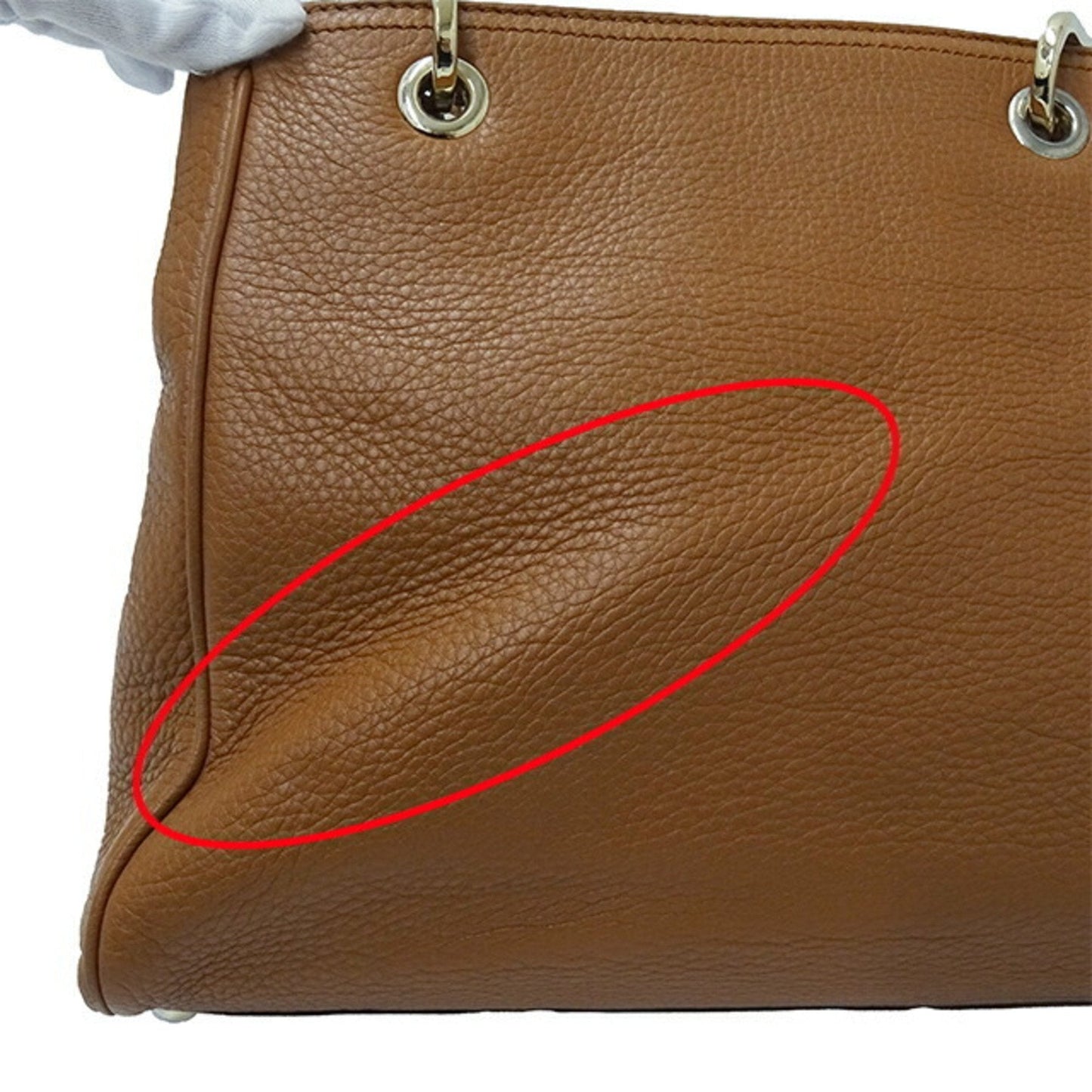 Gucci Brown Leather Handbag Shoulder Bag