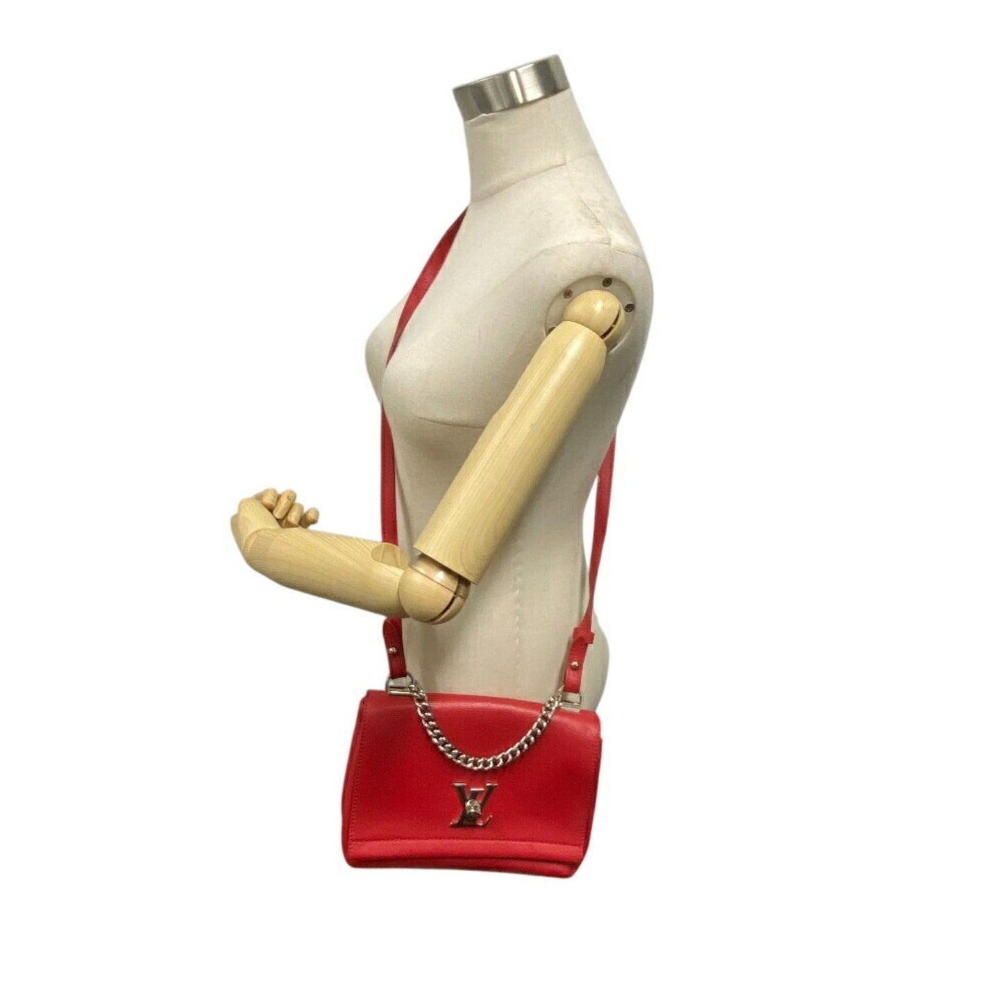 Louis Vuitton Red Color Leather Shoulder Bag