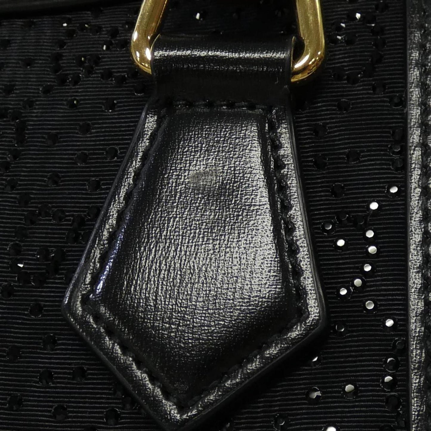 Gucci Black Canvas Leather Handbag
