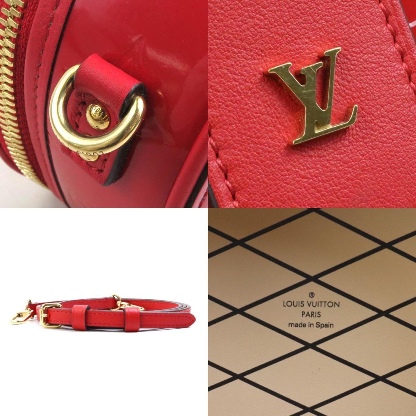 Louis Vuitton Rouge Monogram Vernis Shoulder Bag