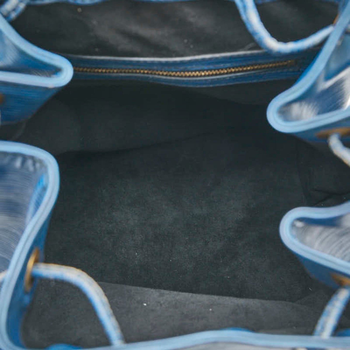 Louis Vuitton Toledo Blue Leather Shoulder Bag