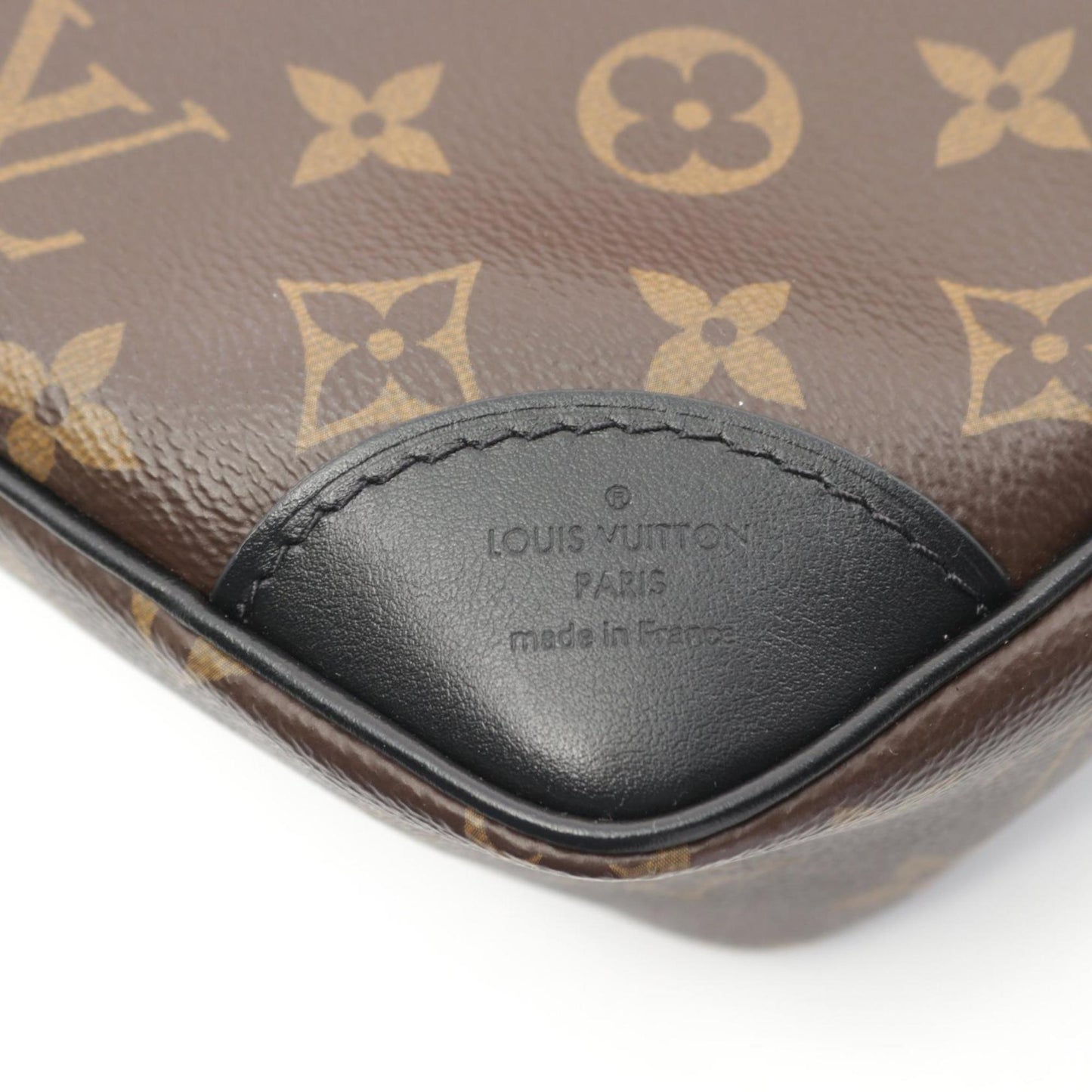 Louis Vuitton Black Brown Noir Monogram Leather Shoulder Bag