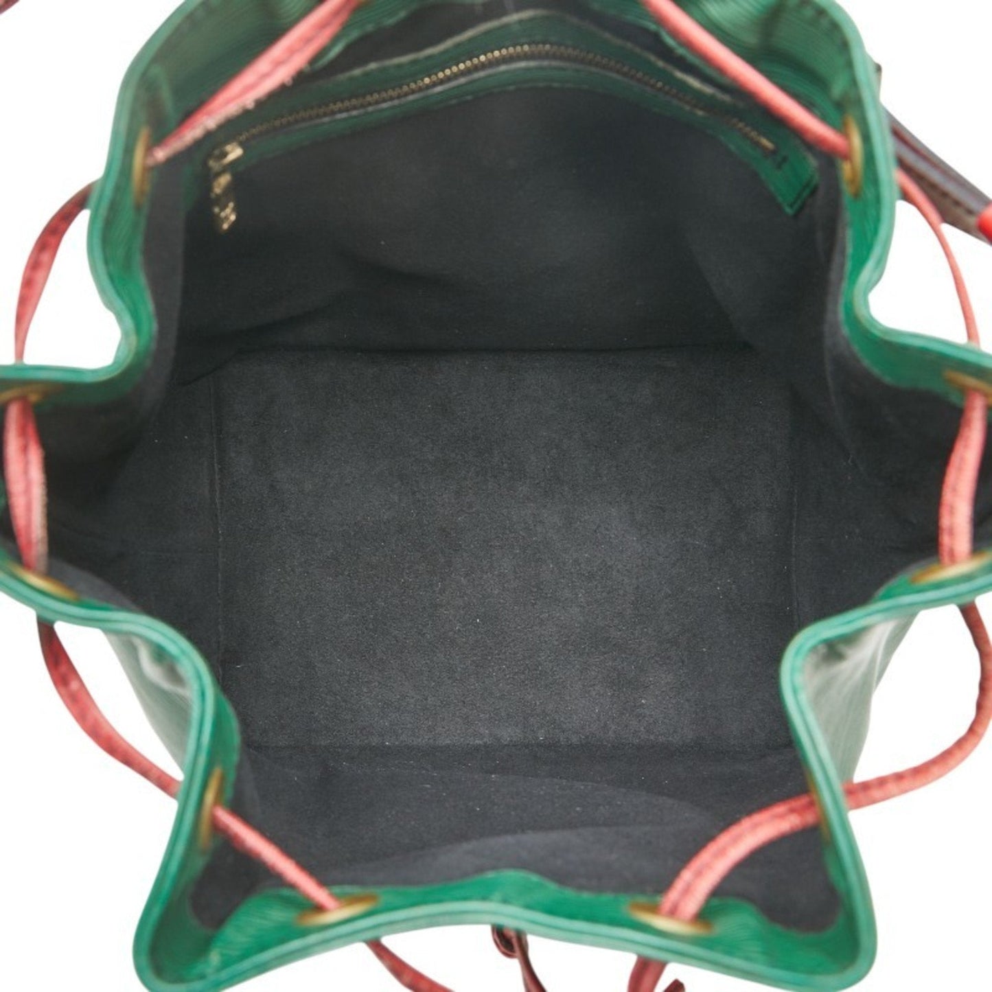 Louis Vuitton Green Red Color Leather Shoulder Bag