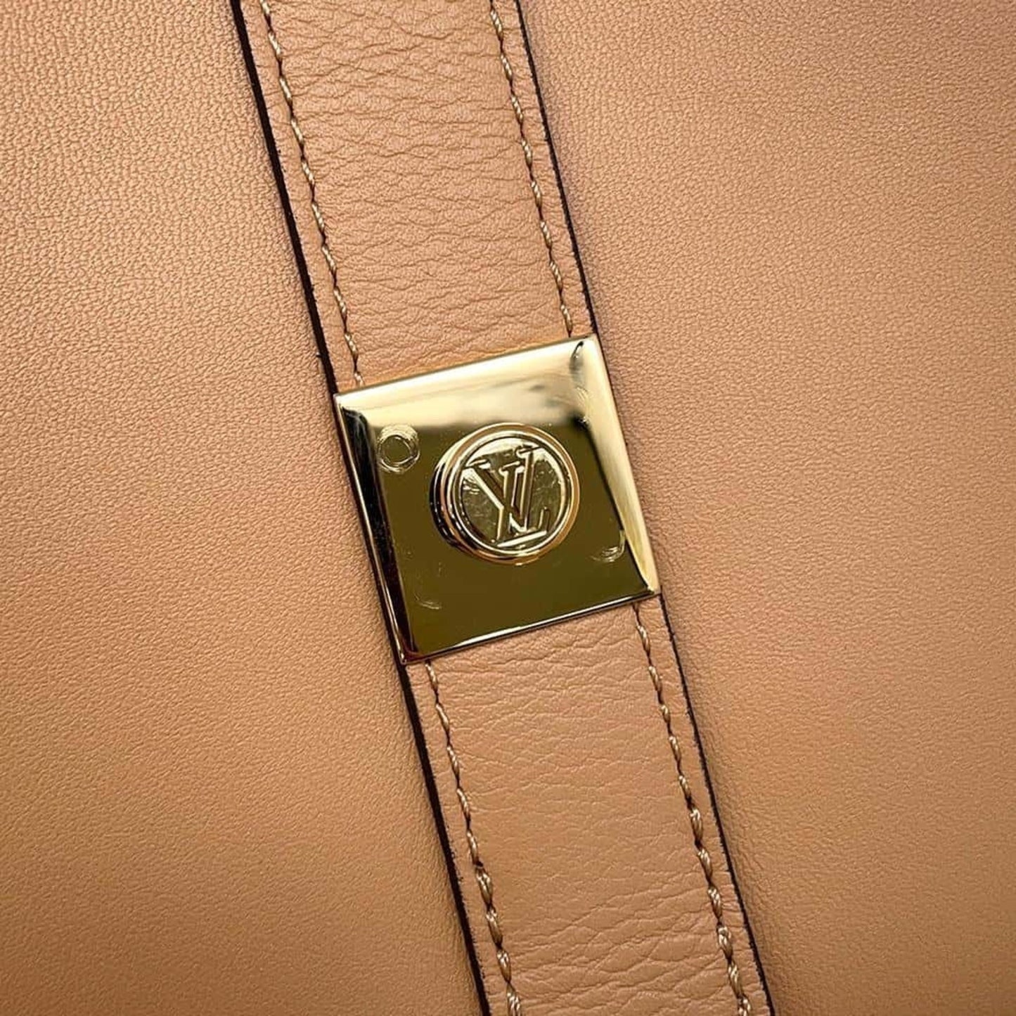 Louis Vuitton Camel Leather Shoulder Bag