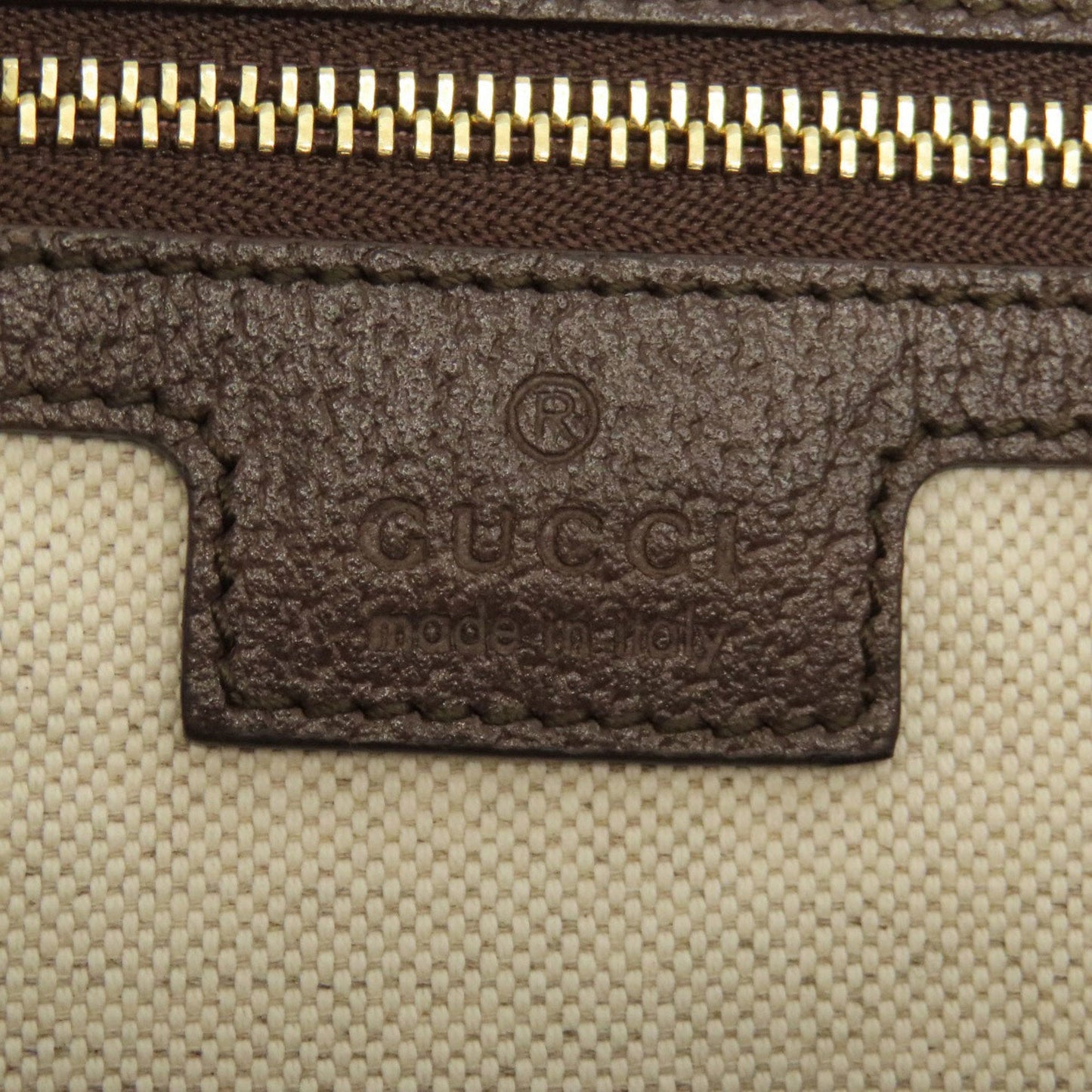 Gucci Brown Canvas Tote Bag