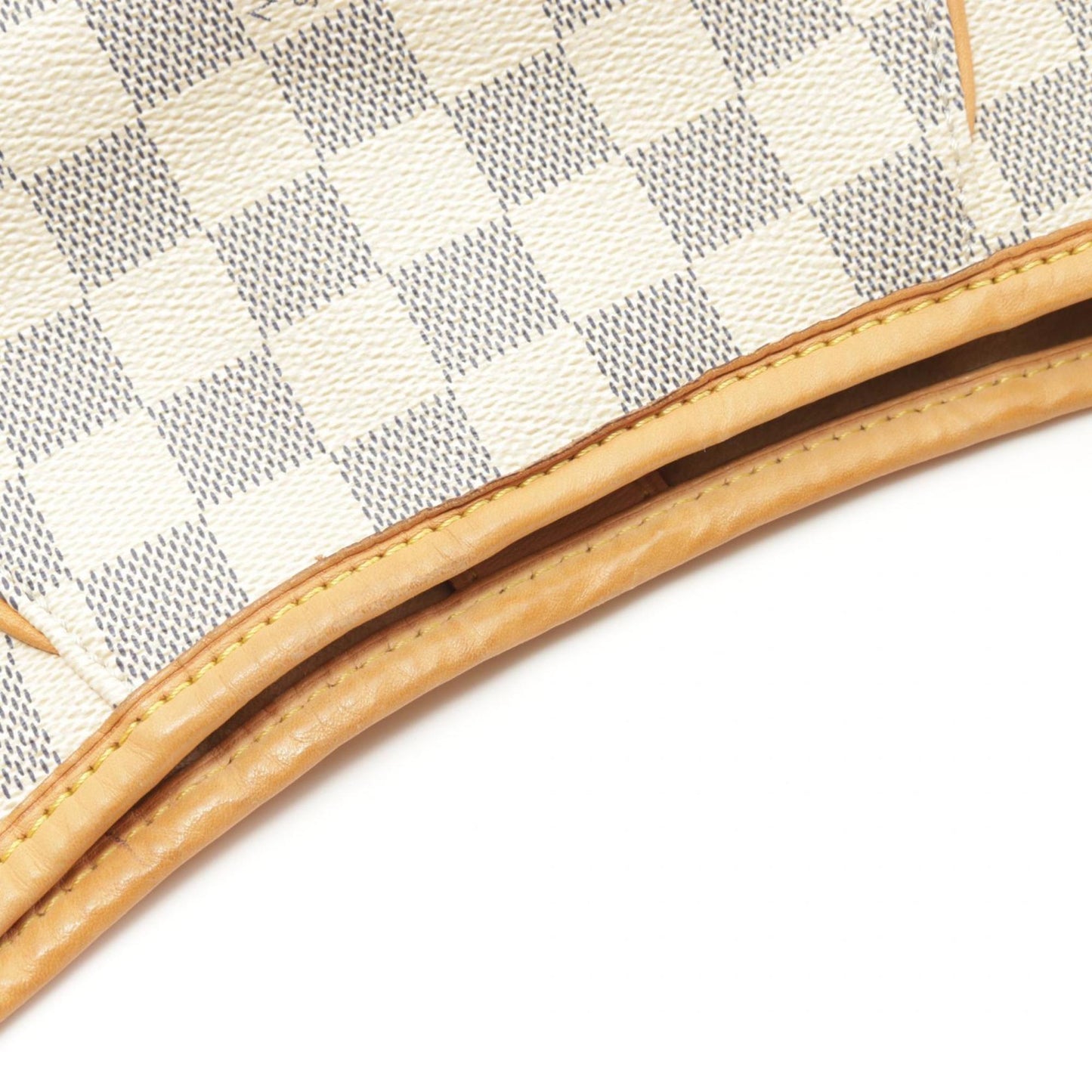 Louis Vuitton Damier Azur White Coated Canvas Leather Shoulder Bag