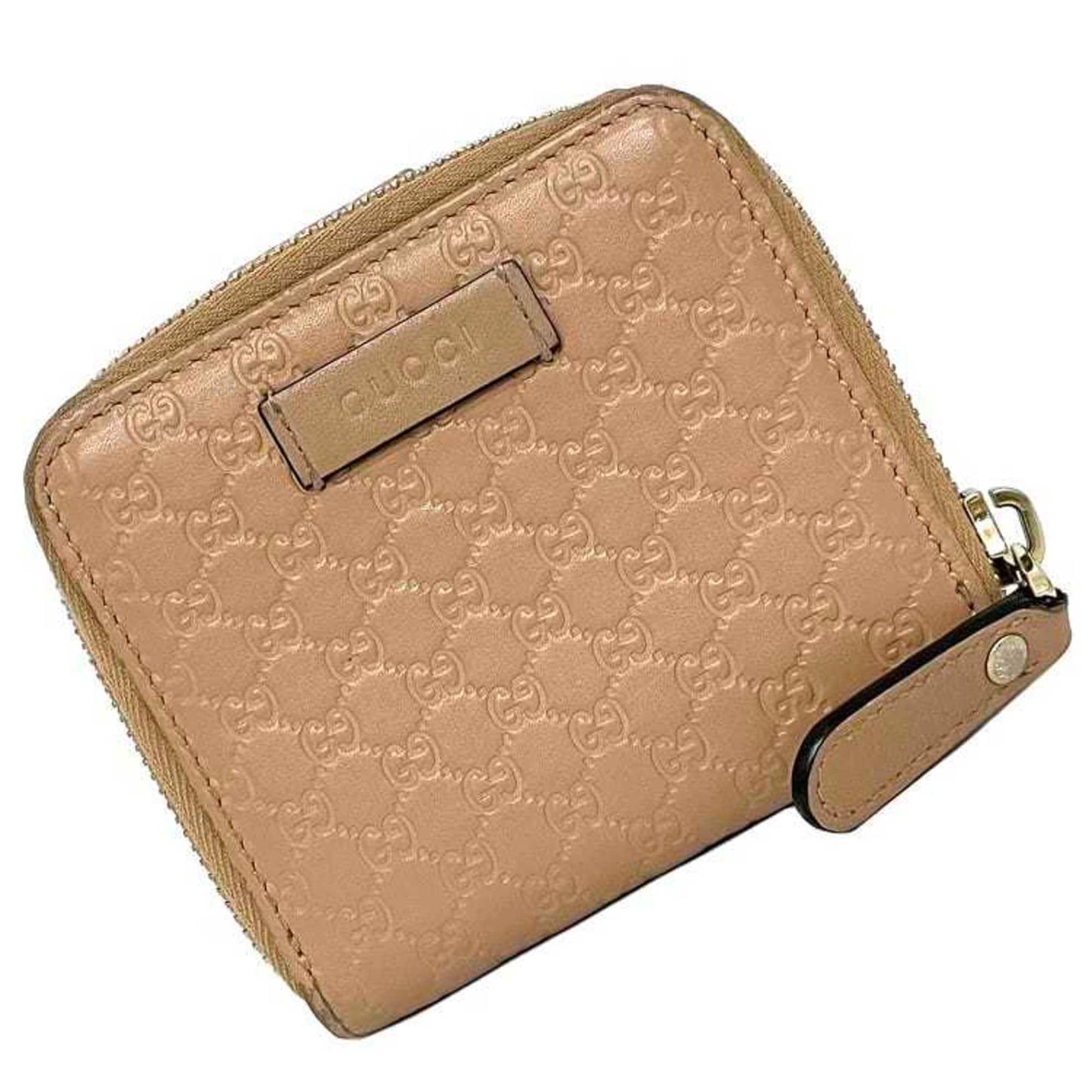Gucci Beige Gold Leather Wallet (Bi-Fold) ()