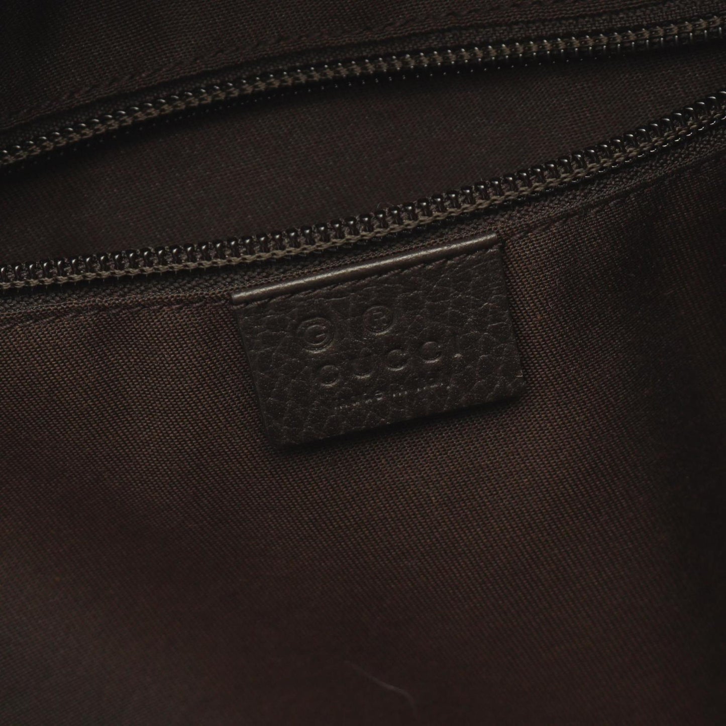 Gucci Beige Brown Canvas Leather Backpack