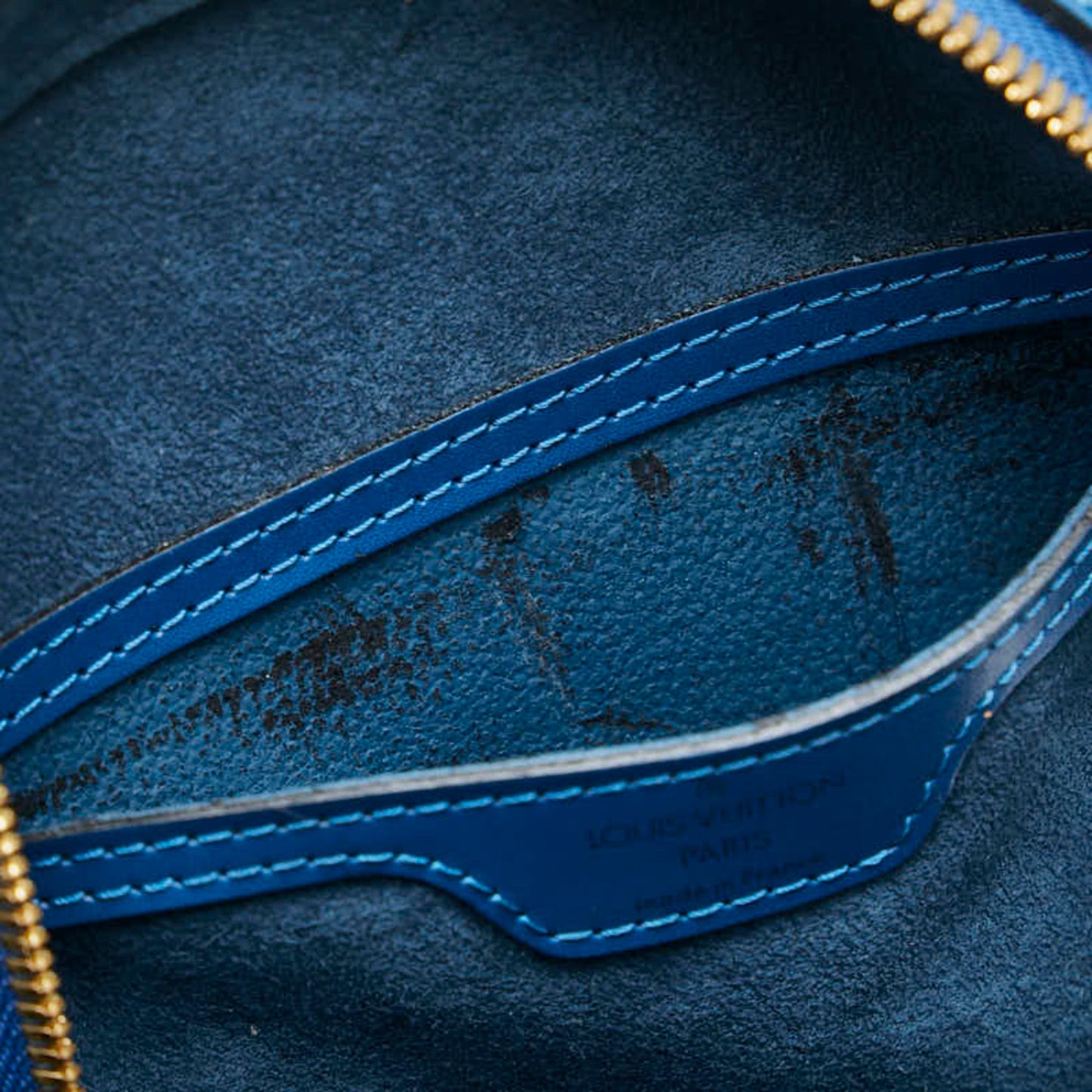 Louis Vuitton Toledo Blue Leather Backpack