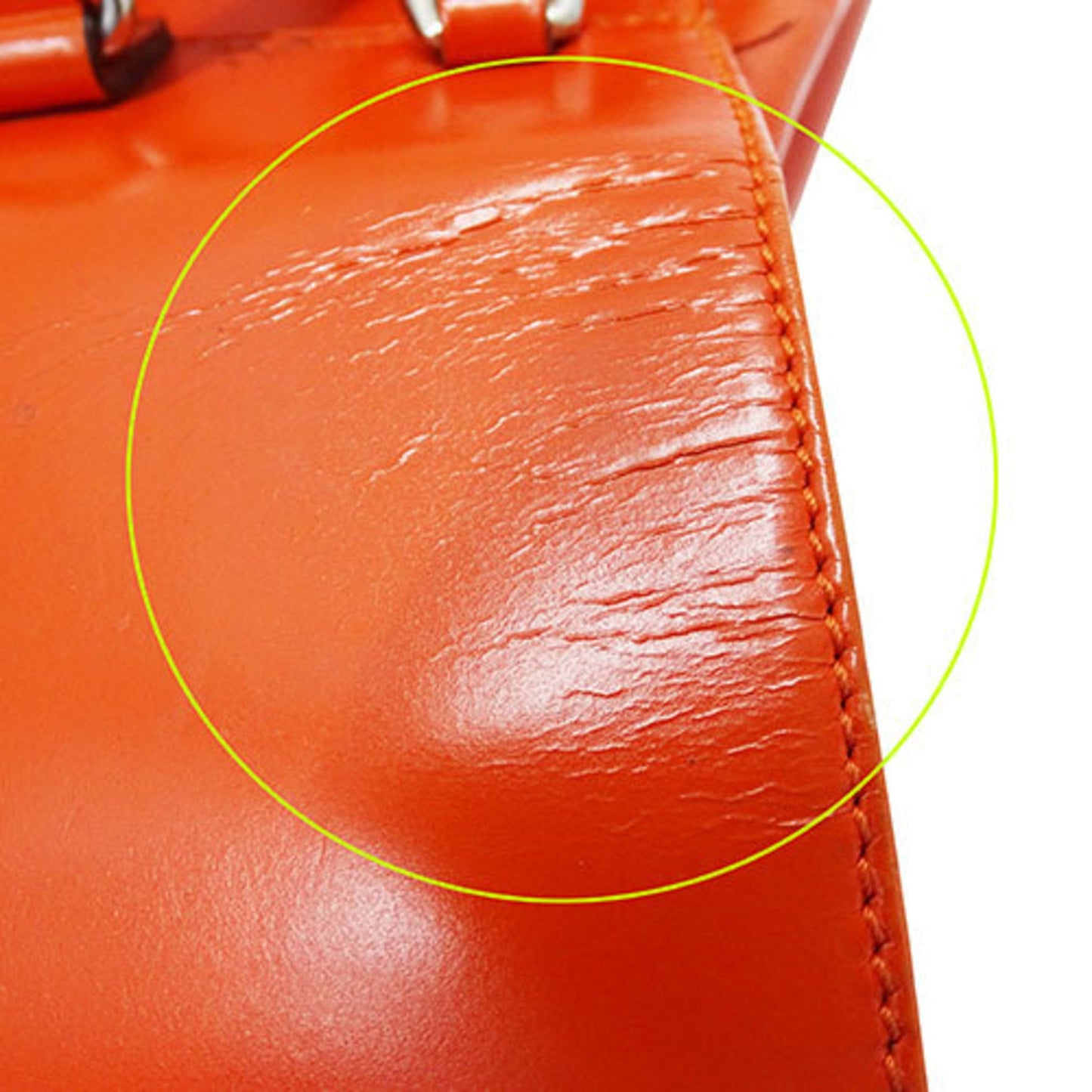 Gucci Orange Leather Backpack