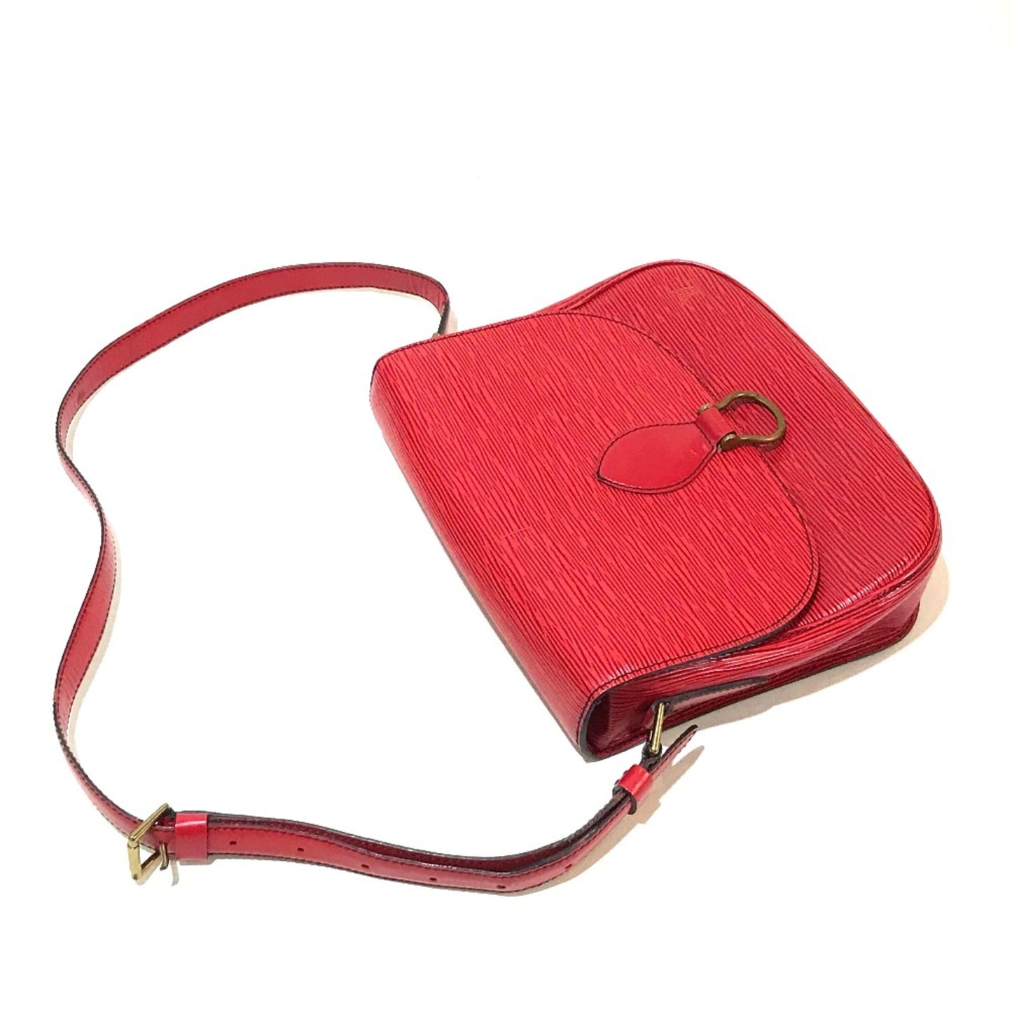Louis Vuitton Red Leather Shoulder Bag