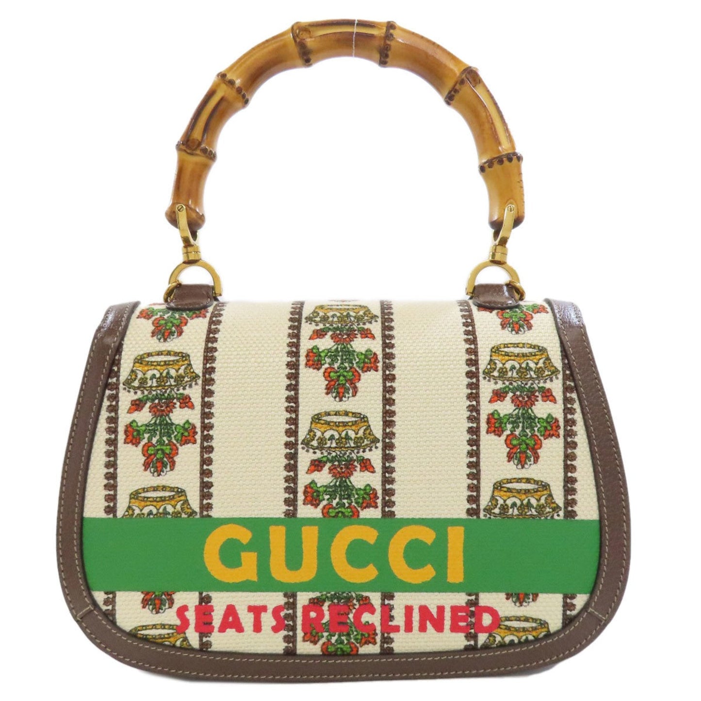 Gucci Brown Canvas Handbag