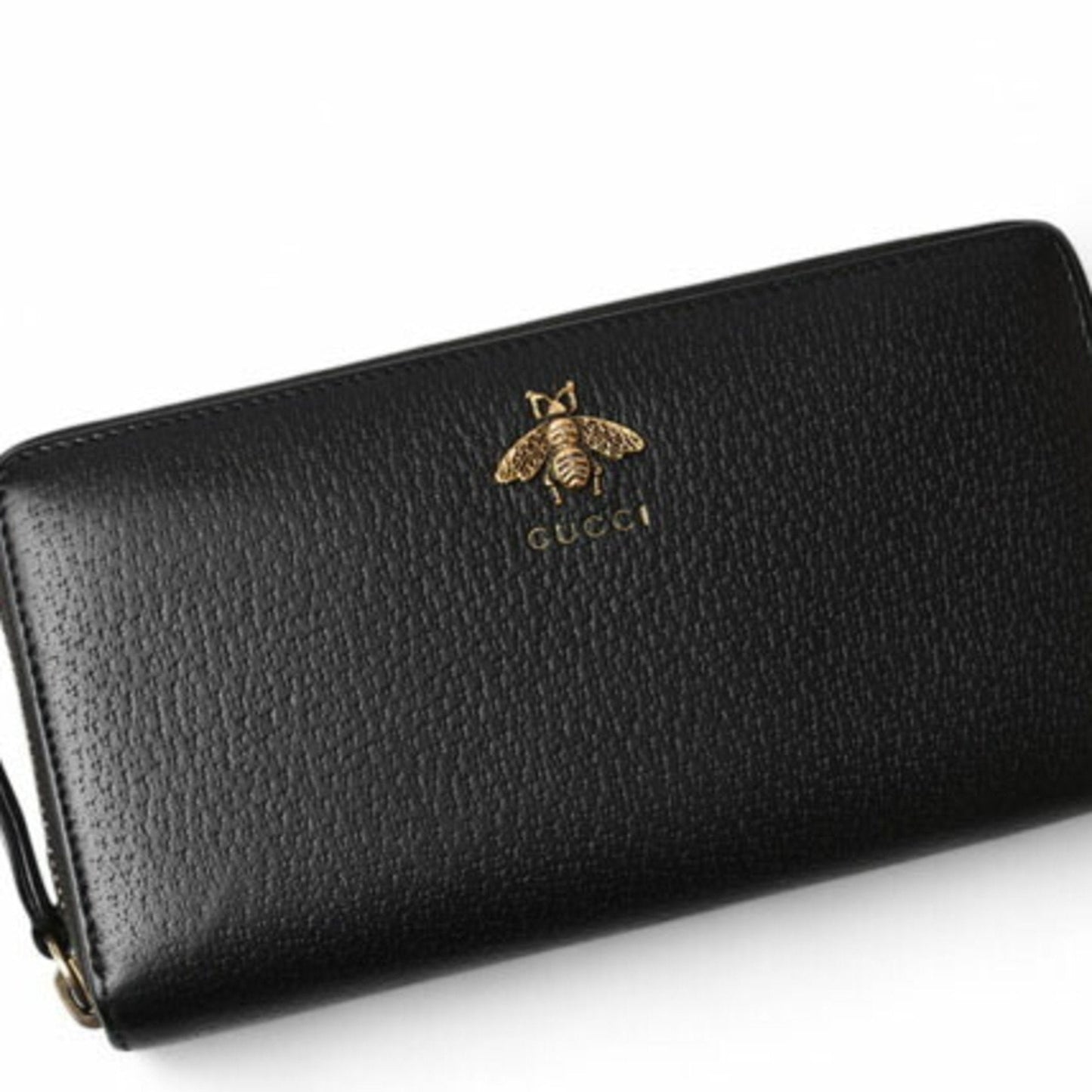 Gucci Animalier Black Leather Coin Purse/Coin Case