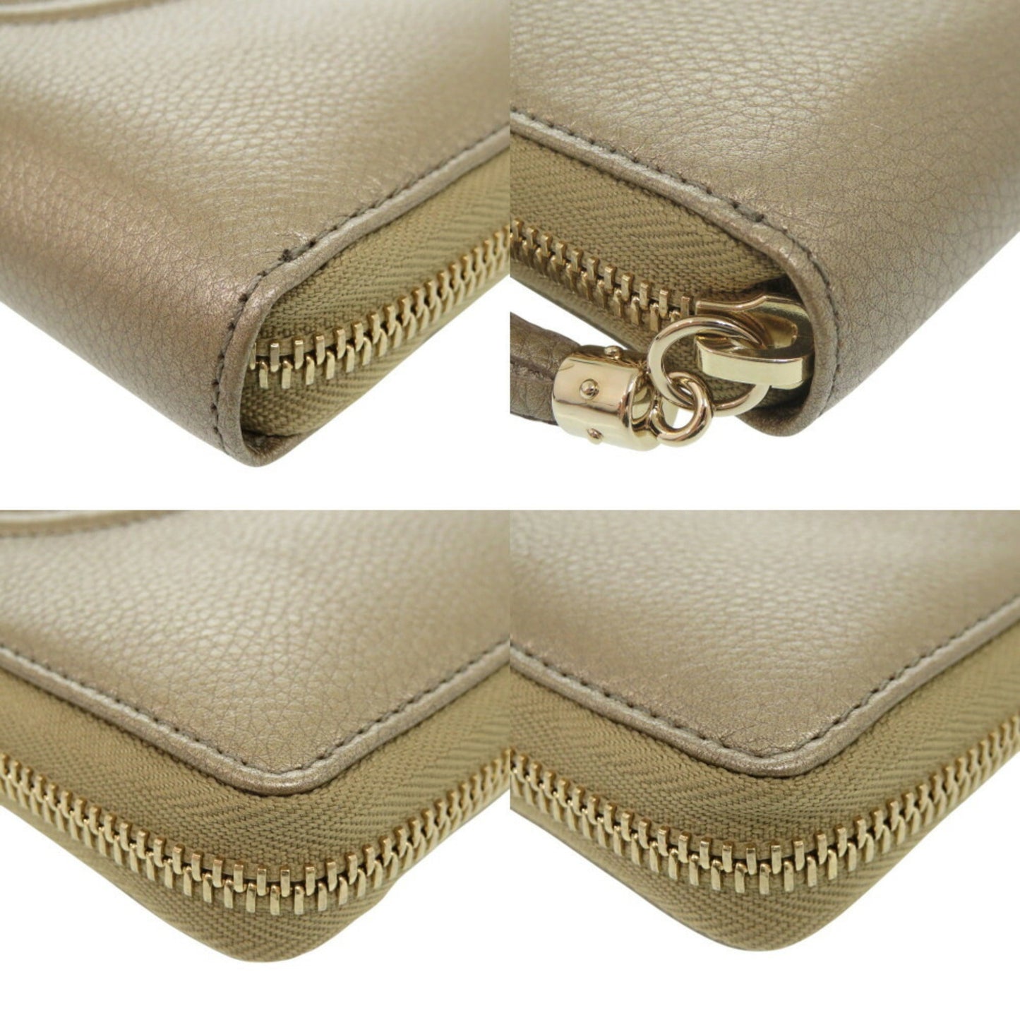 Gucci Gold Leather Wallet (Bi-Fold)