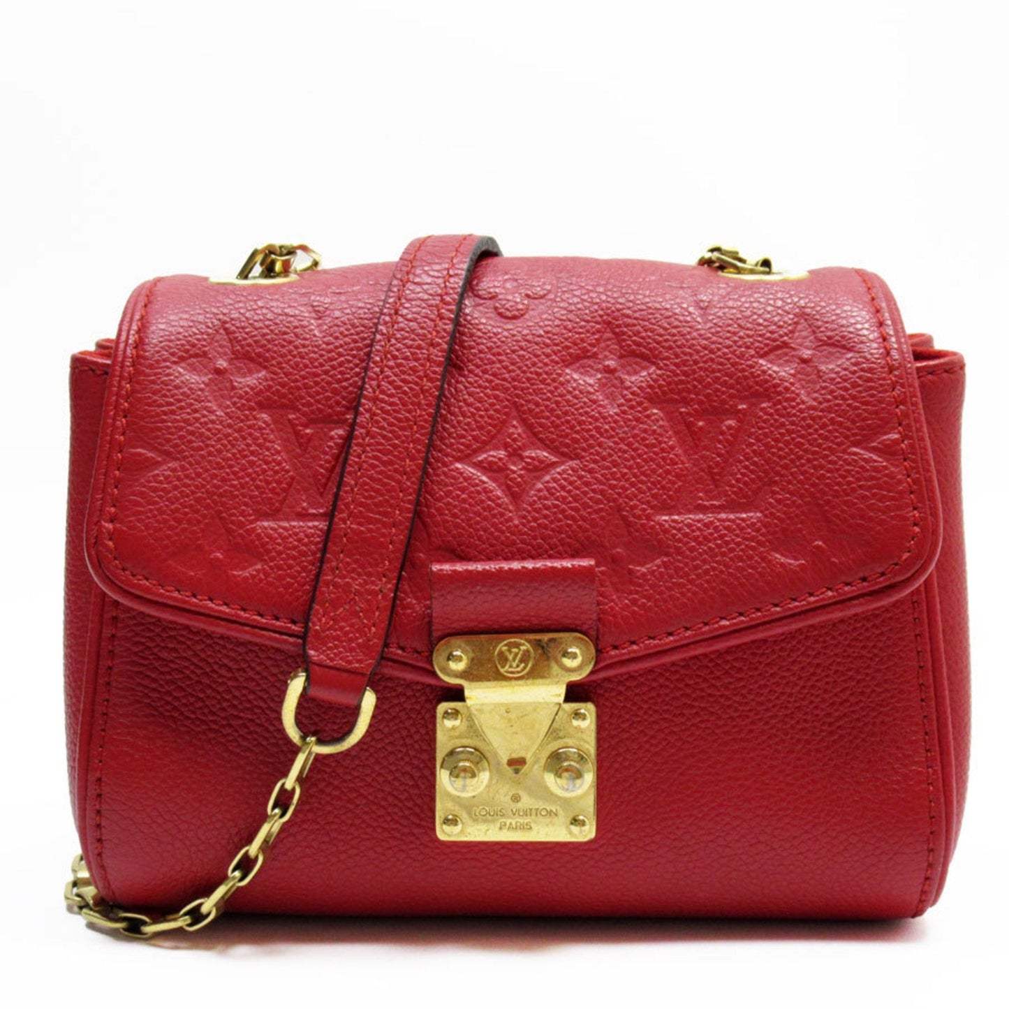 Louis Vuitton Dark Red Monogram Empreinte Shoulder Bag ()