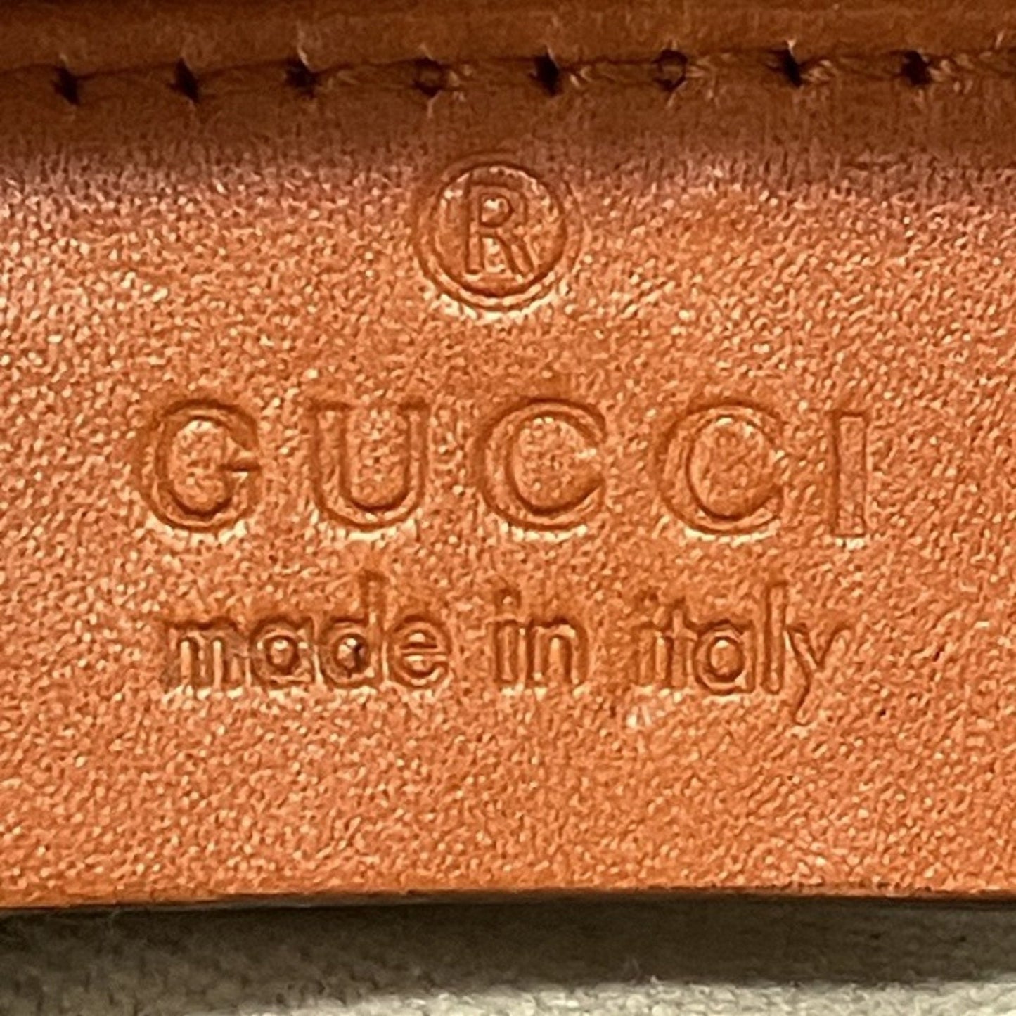Gucci Diamante Beige Orange Canvas Pouch Shoulder Bag Tote Bag