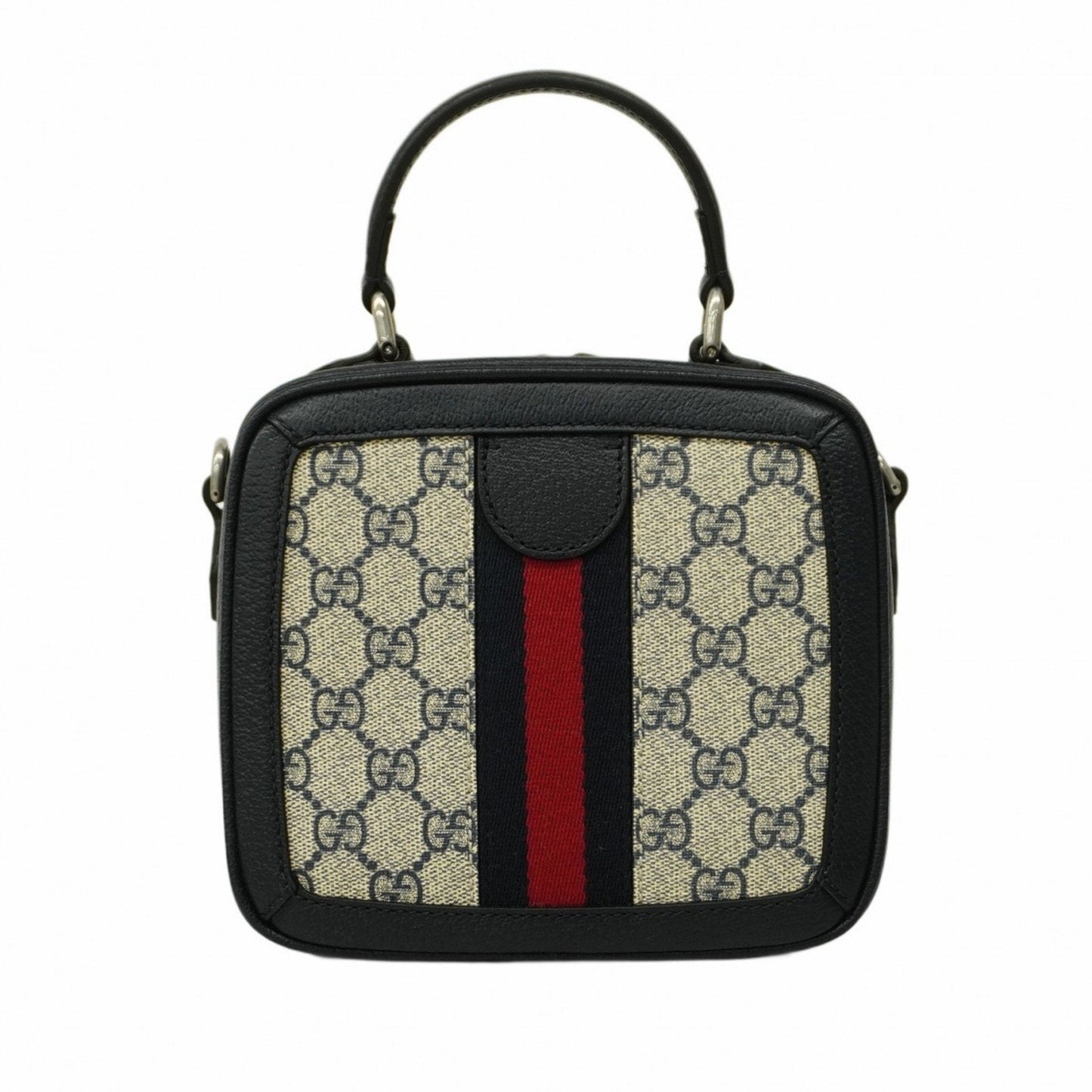 Gucci Navy Red Color Pvc Handbag