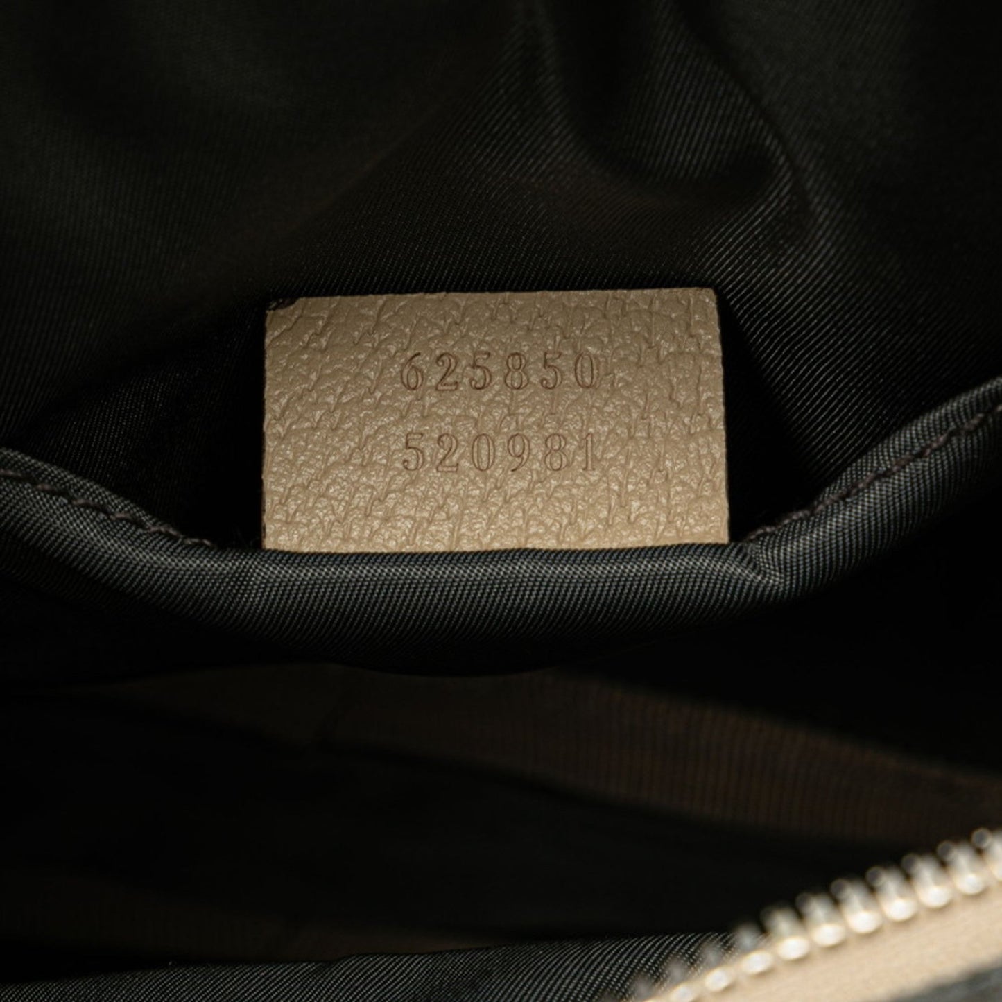 Gucci Beige Gray Nylon Leather Handbag Shoulder Bag