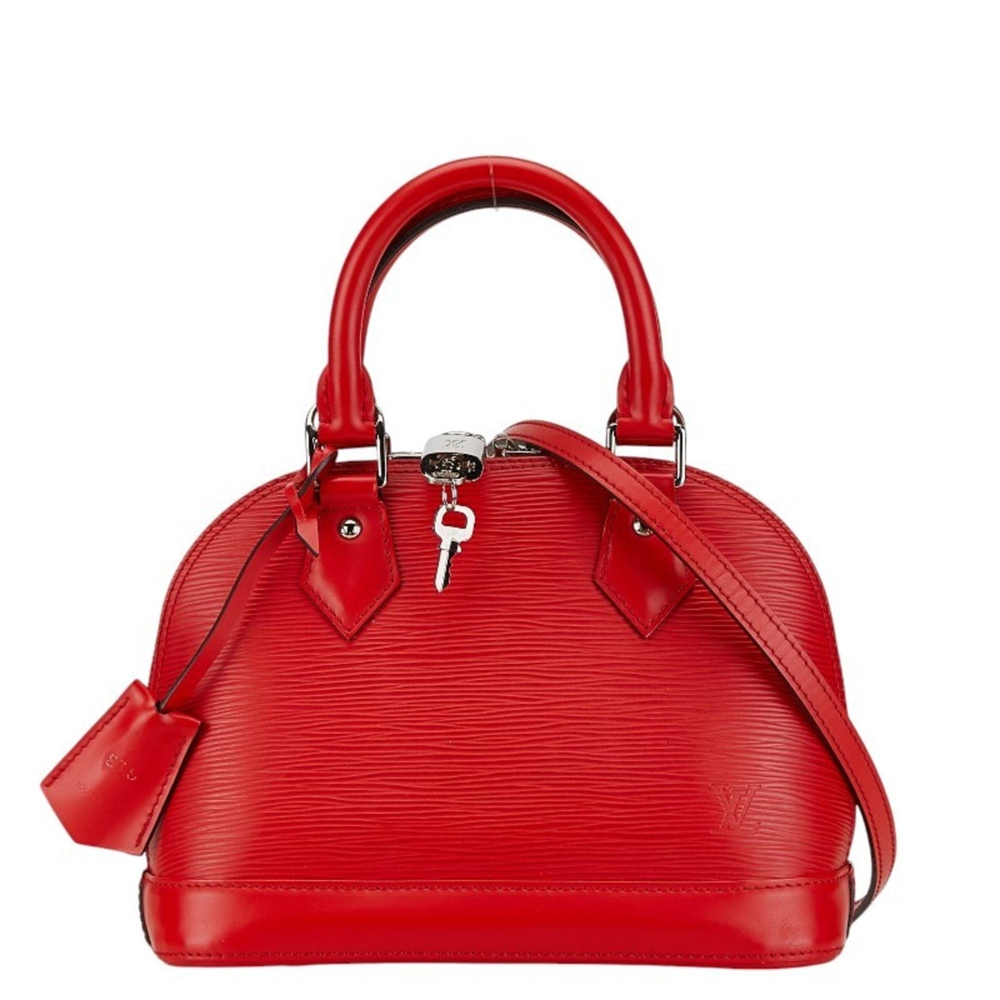 Louis Vuitton Coquelicots Red Color Leather Handbag Shoulder Bag ()