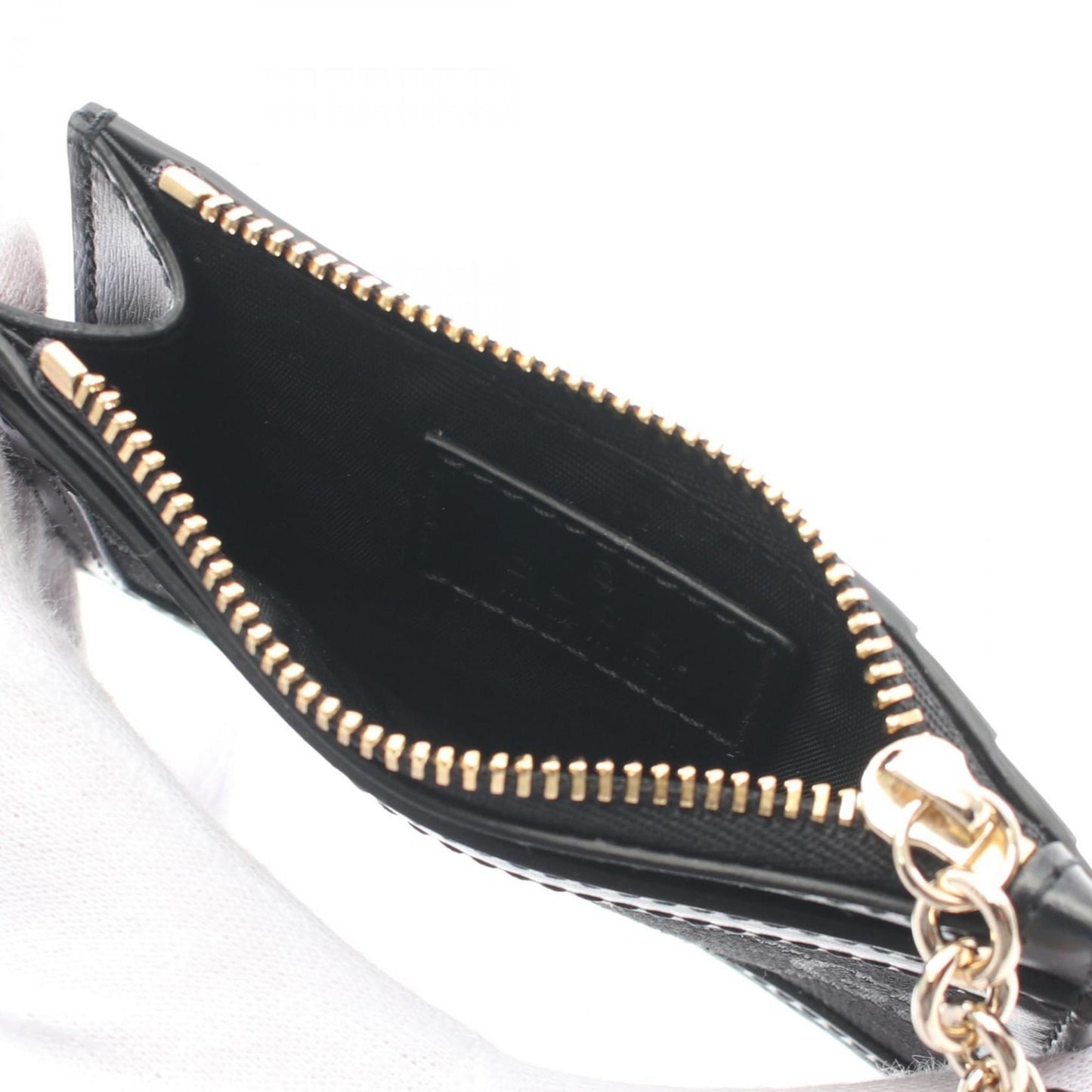 Gucci Black Canvas Leather Coin Purse/Coin Case