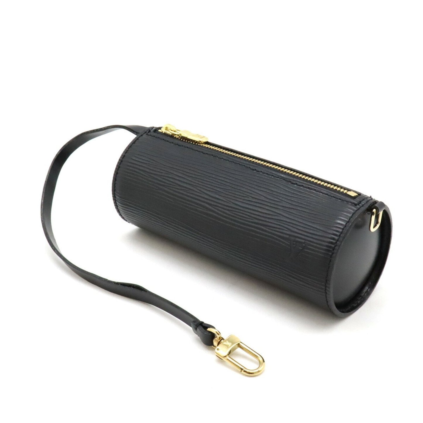 Louis Vuitton Black Noir Epi Leather Handbag Pouch Shoulder Bag