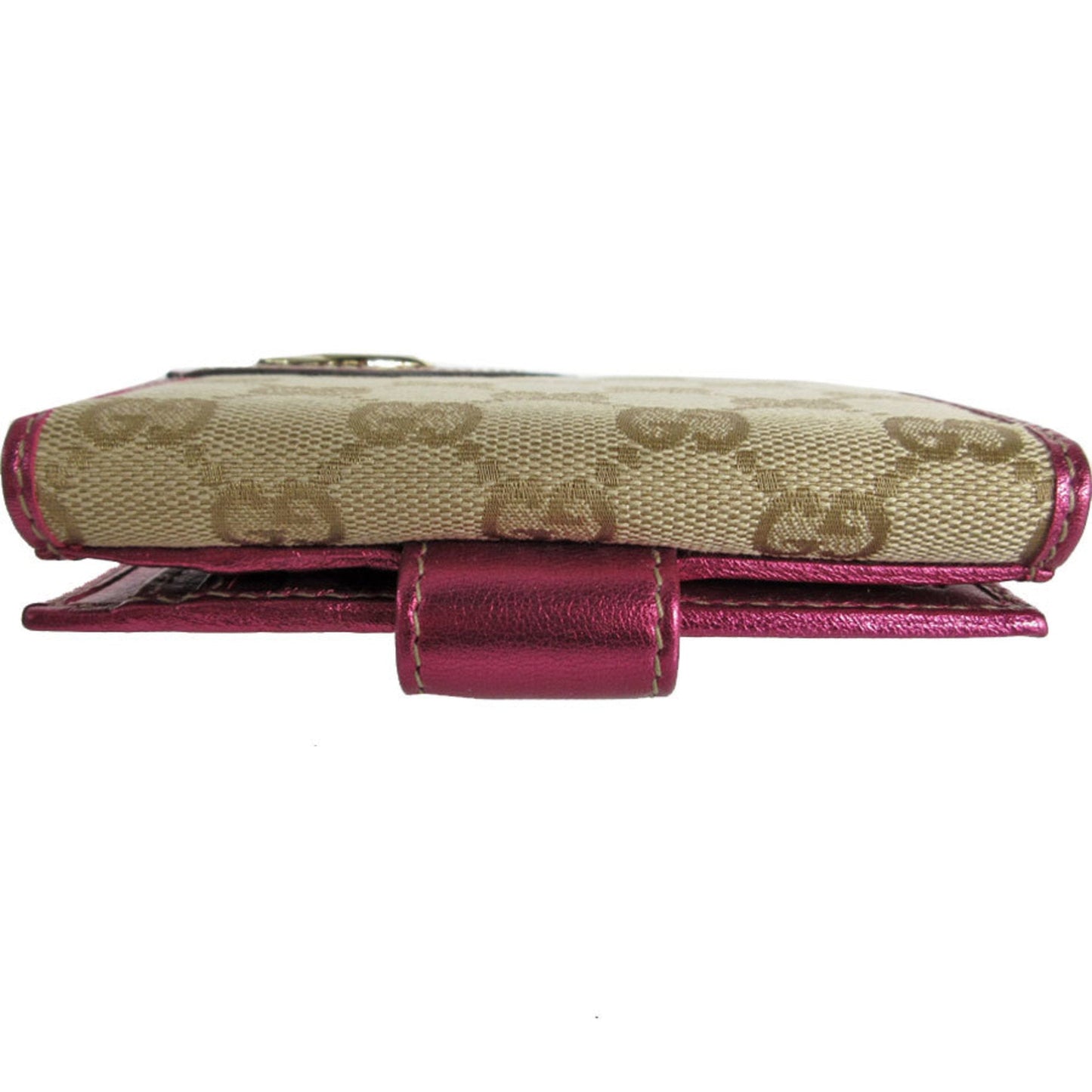 Gucci Beige Canvas Leather Wallet (Bi-Fold)