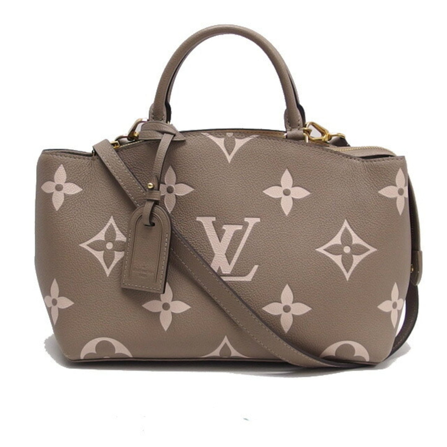 Louis Vuitton Gray Beige Grayish Monogram Empreinte Leather Handbag Shoulder Bag Tote Bag