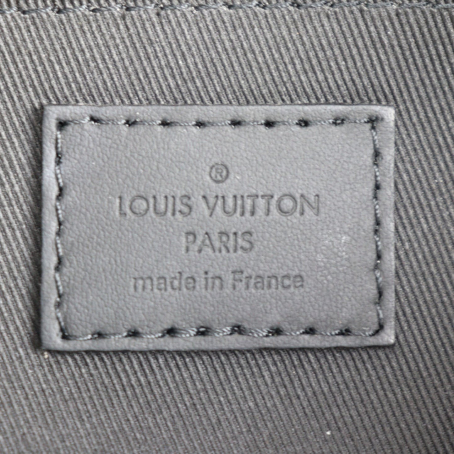 Louis Vuitton Gray White Yellow Leather Handbag Shoulder Bag